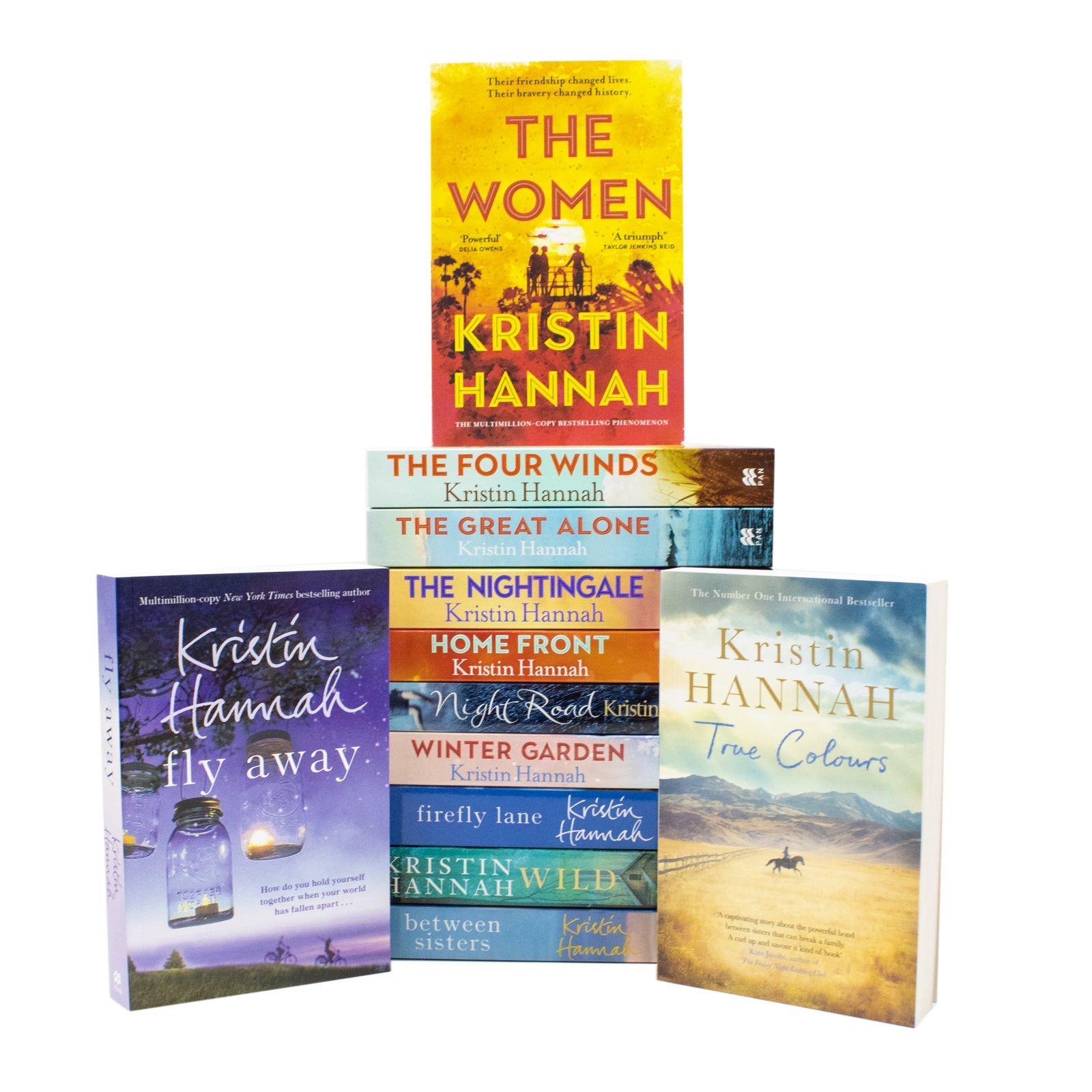 Kristin Hannah Collection 12 Books Set (Home Front, The Great Alone, The Four Winds, Wild, Firefly Lane, Fly Away, Nightingale, True Colours, Between Sisters, Night Road, Winter Garden and The Women) | Paperback