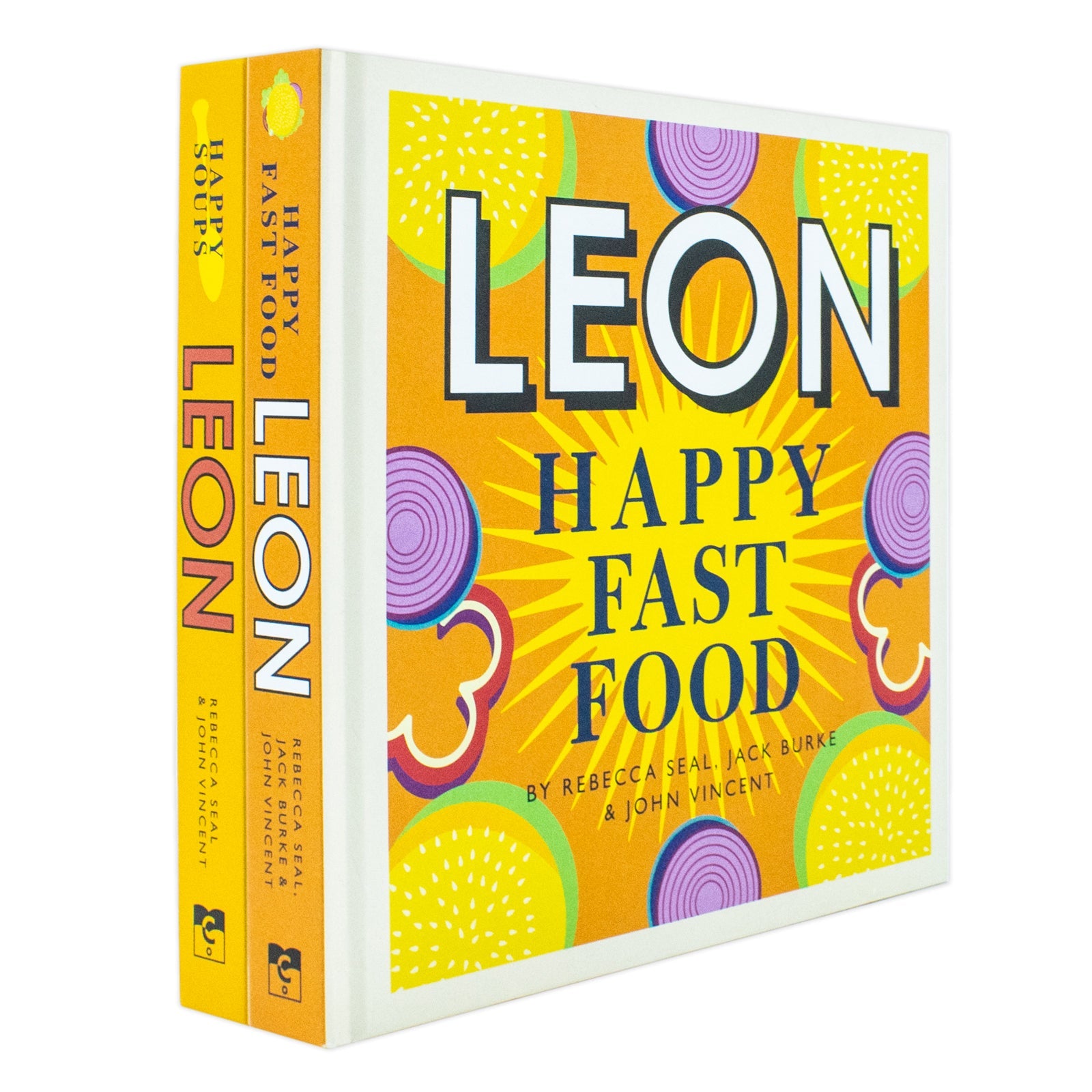 Happy Leons Collection 2 Books Set By Rebecca Seal, John Vincent, Jack Burke (Leon Happy Fast Food & Leon Happy Soups)