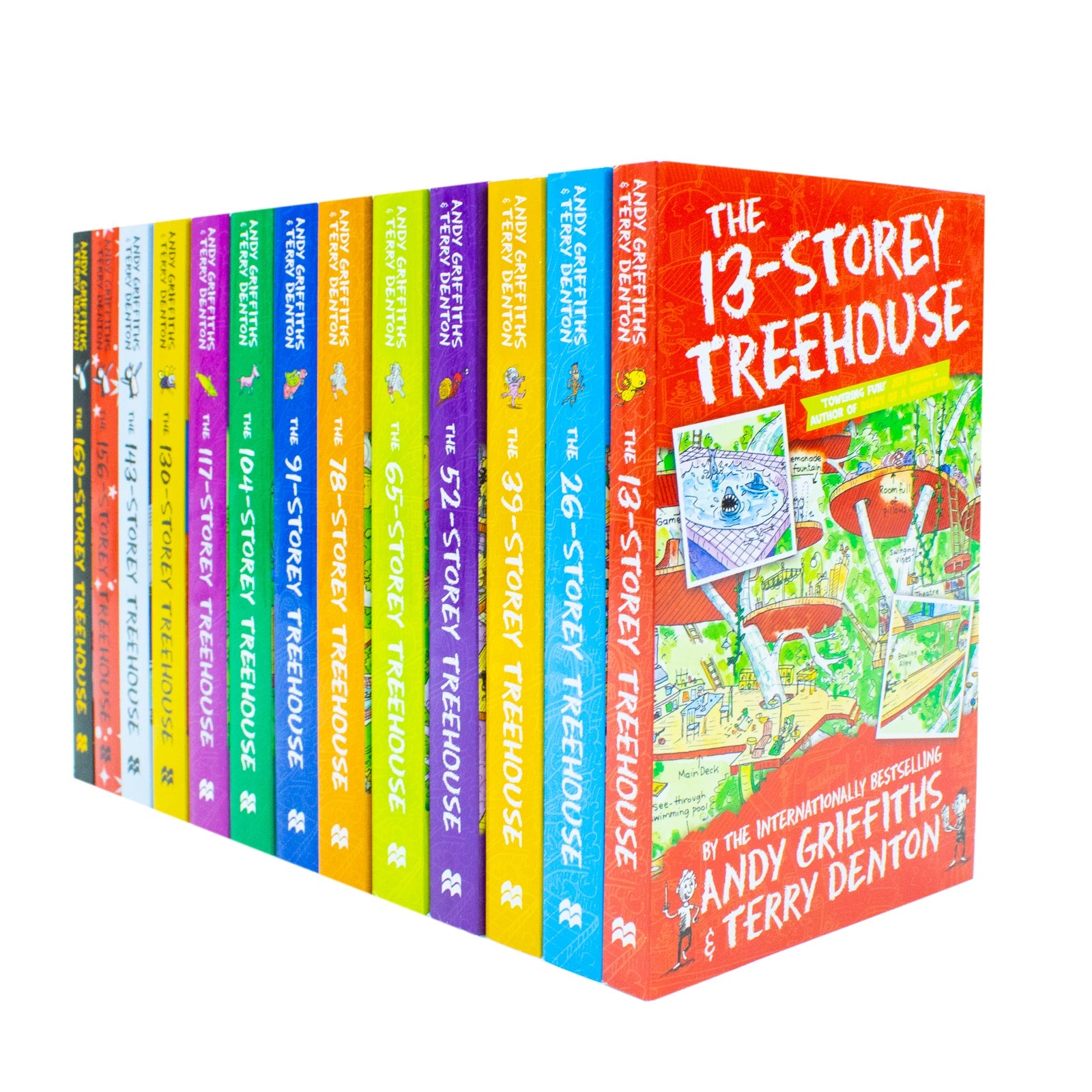 The Treehouse Series 1-13 Books Collection Set by Andy Griffiths & Terry Denton|Fun & Hilarious Children's Adventure| Illustrated Stories for 8+ years