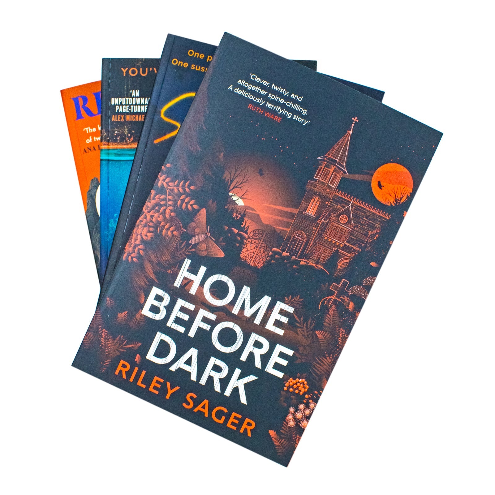 Riley Sager Thriller Collection – 4 Book Set (Home Before Dark, Survive The Night & More) | Mystery, Suspense, Fiction, Bestseller, Paperback, Novels