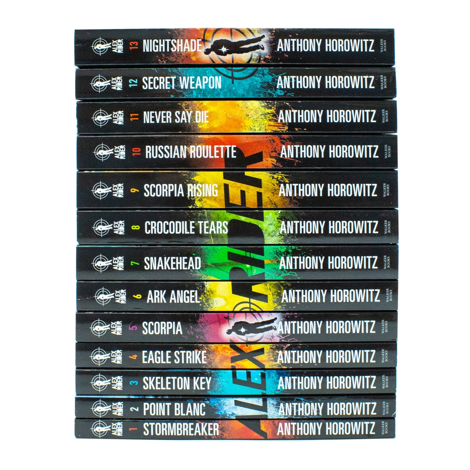 Alex Rider Series 13 Books Collection Set by Anthony Horowitz | Adventure, Thriller, Young Adult Fiction- Stormbreaker, Point Blanc,Skeleton Key& more