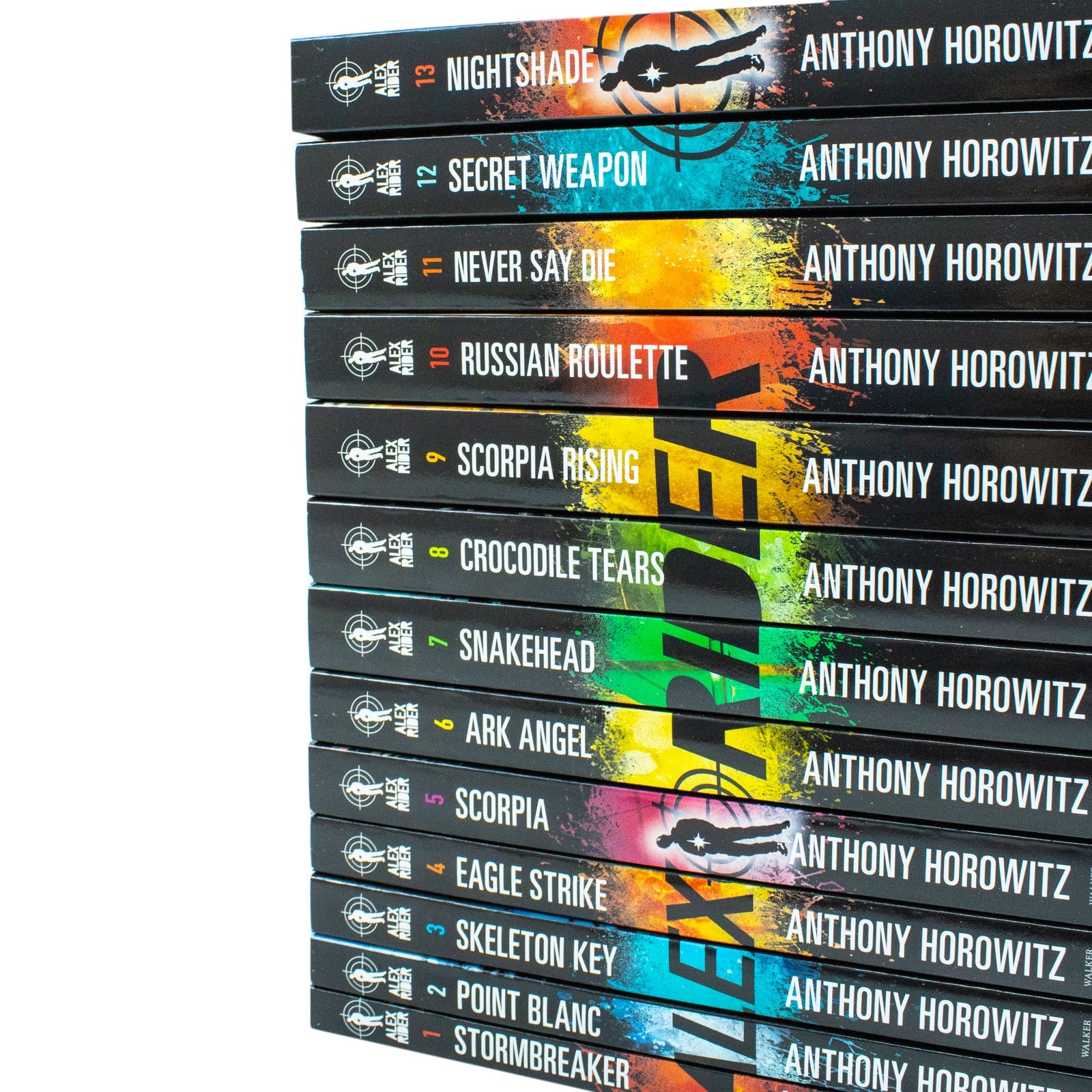 Alex Rider Series 13 Books Collection Set by Anthony Horowitz | Adventure, Thriller, Young Adult Fiction- Stormbreaker, Point Blanc,Skeleton Key& more