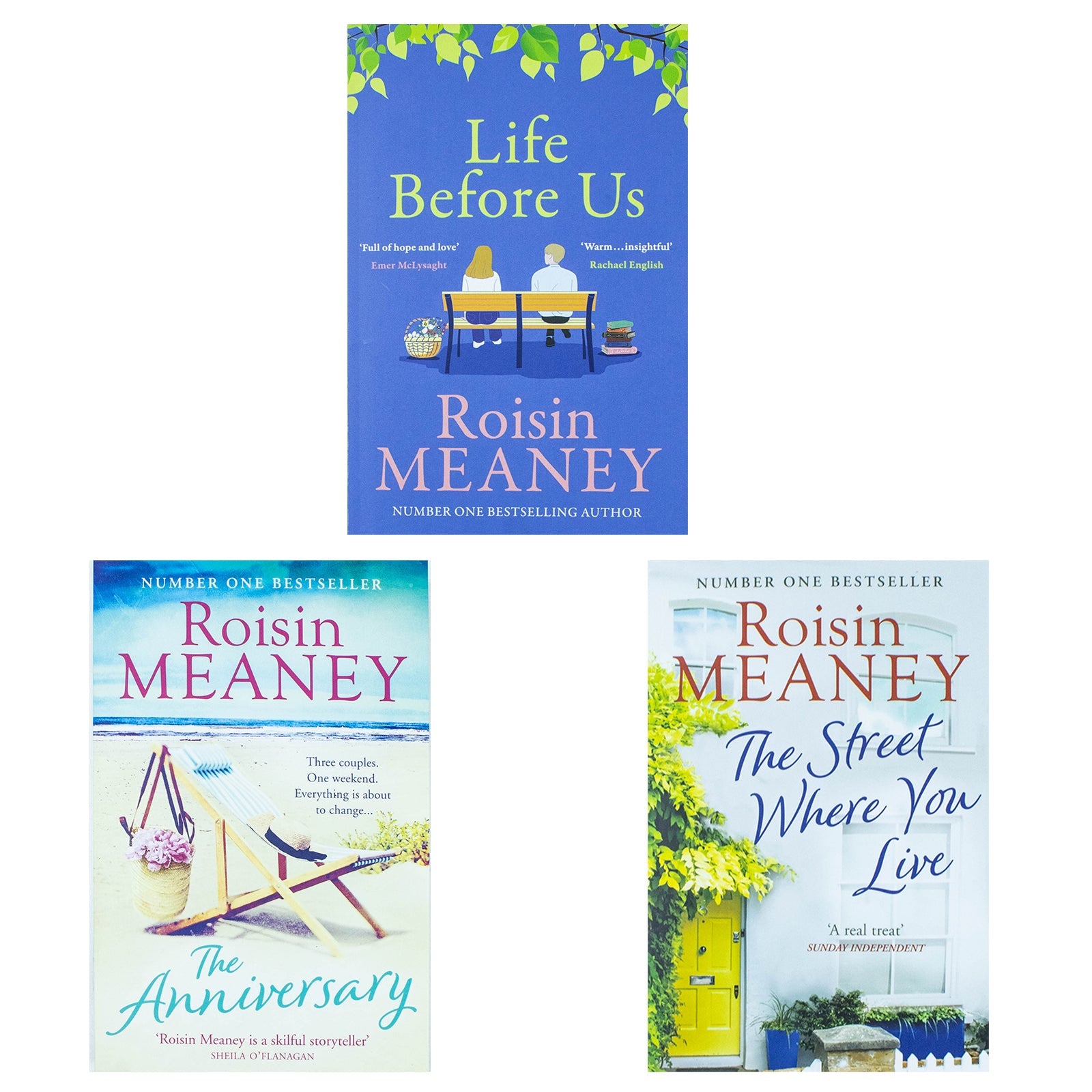 Roisin Meaney Collection 3 Books Set (The Anniversary, The Street Where You Live & Life Before Us)