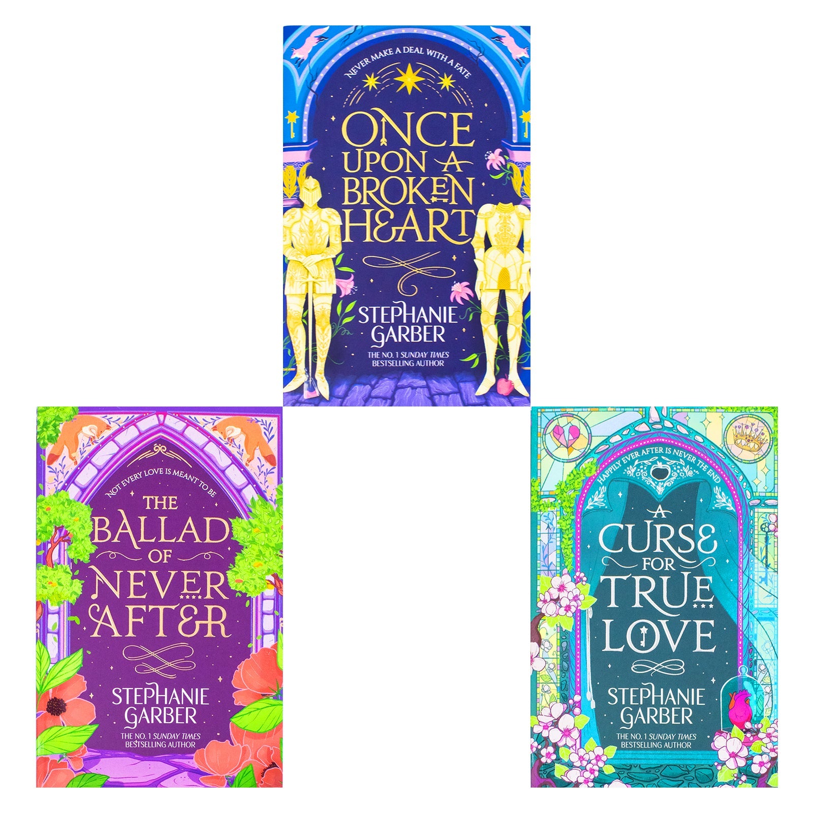Once Upon a Broken Heart Series 3 Book Collection Set by Stephanie Garber – YA Fantasy Romance, Magic, Curses, Love Stories, Enchanted Adventure
