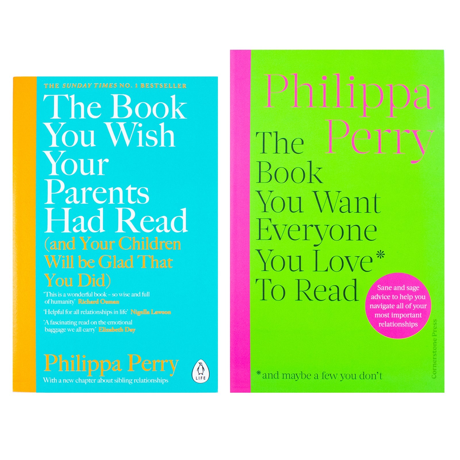 Philippa Perry 2-Book Collection Set– The Book You Want Everyone You Love to Read & The Book You Wish Your Parents Had Read| Self-Help & Relationships