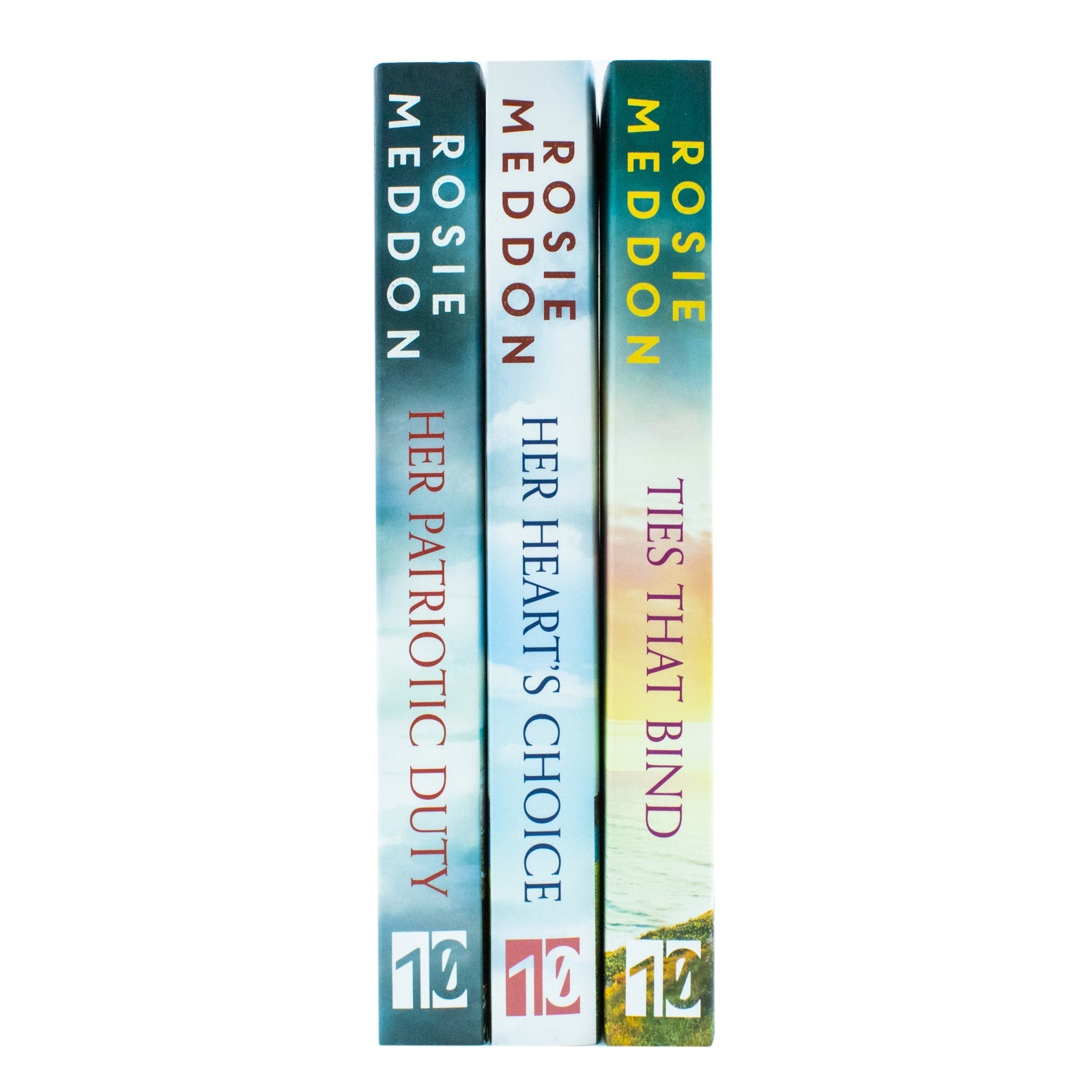 On the Home Front Series 3 Books Collection Set By Rosie Meddon (Her Heart's Choice, Ties That Bind and Her Patriotic Duty)