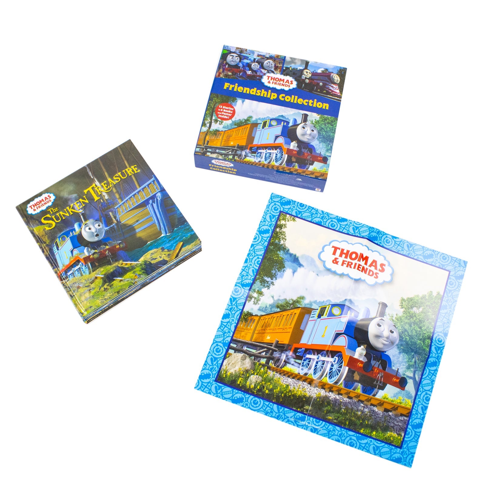 Thomas and Friends Friendship Collection 12 Stories in 6 Books Set and Poster Inside (Marvelous Machinery, The Royal Engine, The Great Railway Show, Off to the Races, Thomas at the Steelworks and More)
