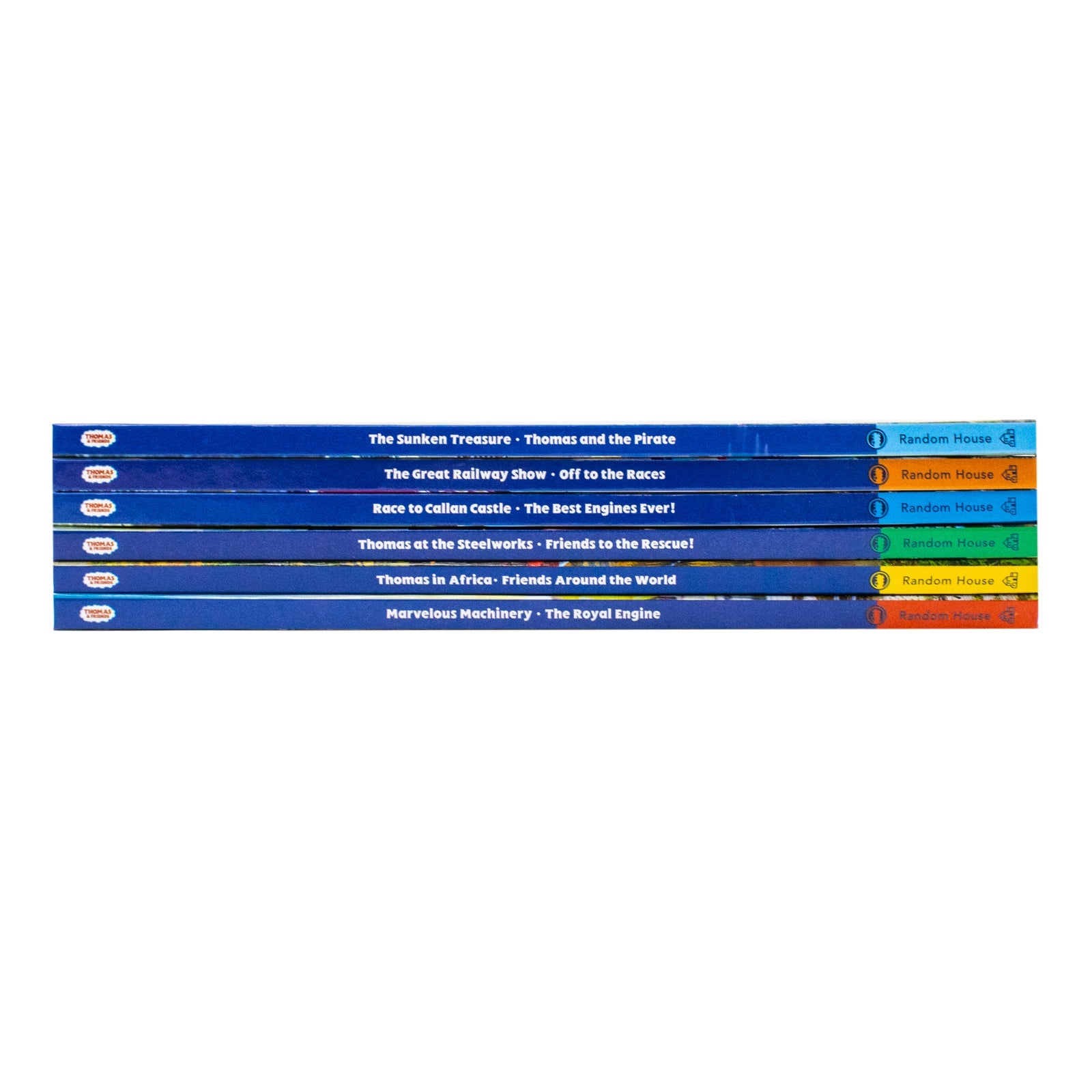 Thomas and Friends Friendship Collection 12 Stories in 6 Books Set and Poster Inside (Marvelous Machinery, The Royal Engine, The Great Railway Show, Off to the Races, Thomas at the Steelworks and More)