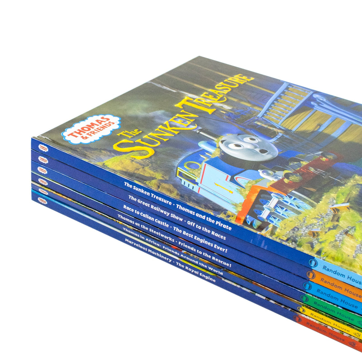 Thomas and Friends Friendship Collection 12 Stories in 6 Books Set and Poster Inside (Marvelous Machinery, The Royal Engine, The Great Railway Show, Off to the Races, Thomas at the Steelworks and More)