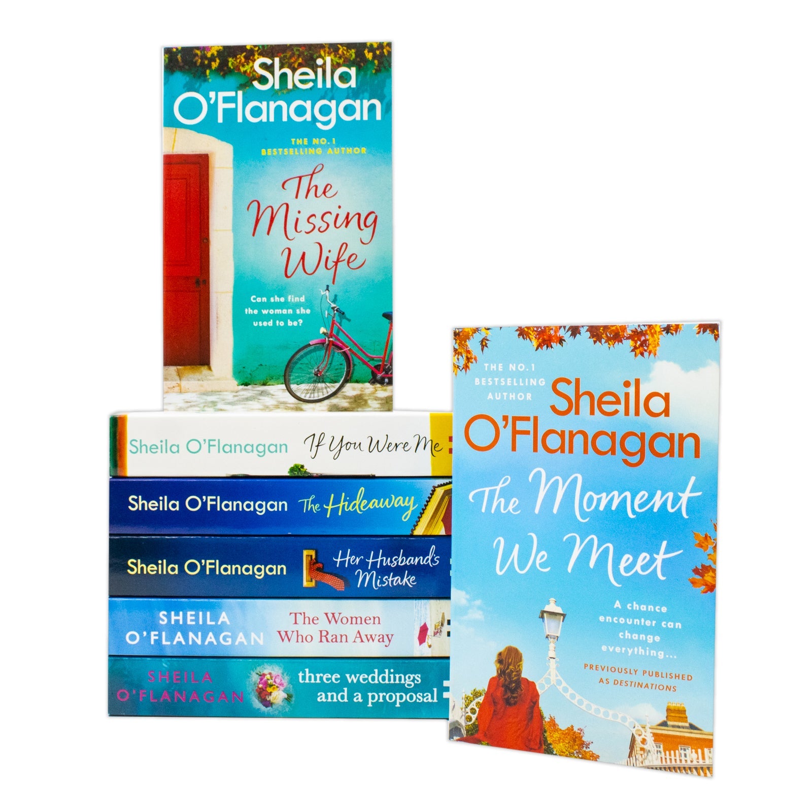 Sheila O'Flanagan Collection 7 Books Set (The Moment We Meet, The Missing Wife, Her Husband's Mistake, The Hideaway, The Women Who Ran Away, If You Were Me and Three Weddings and a Proposal)