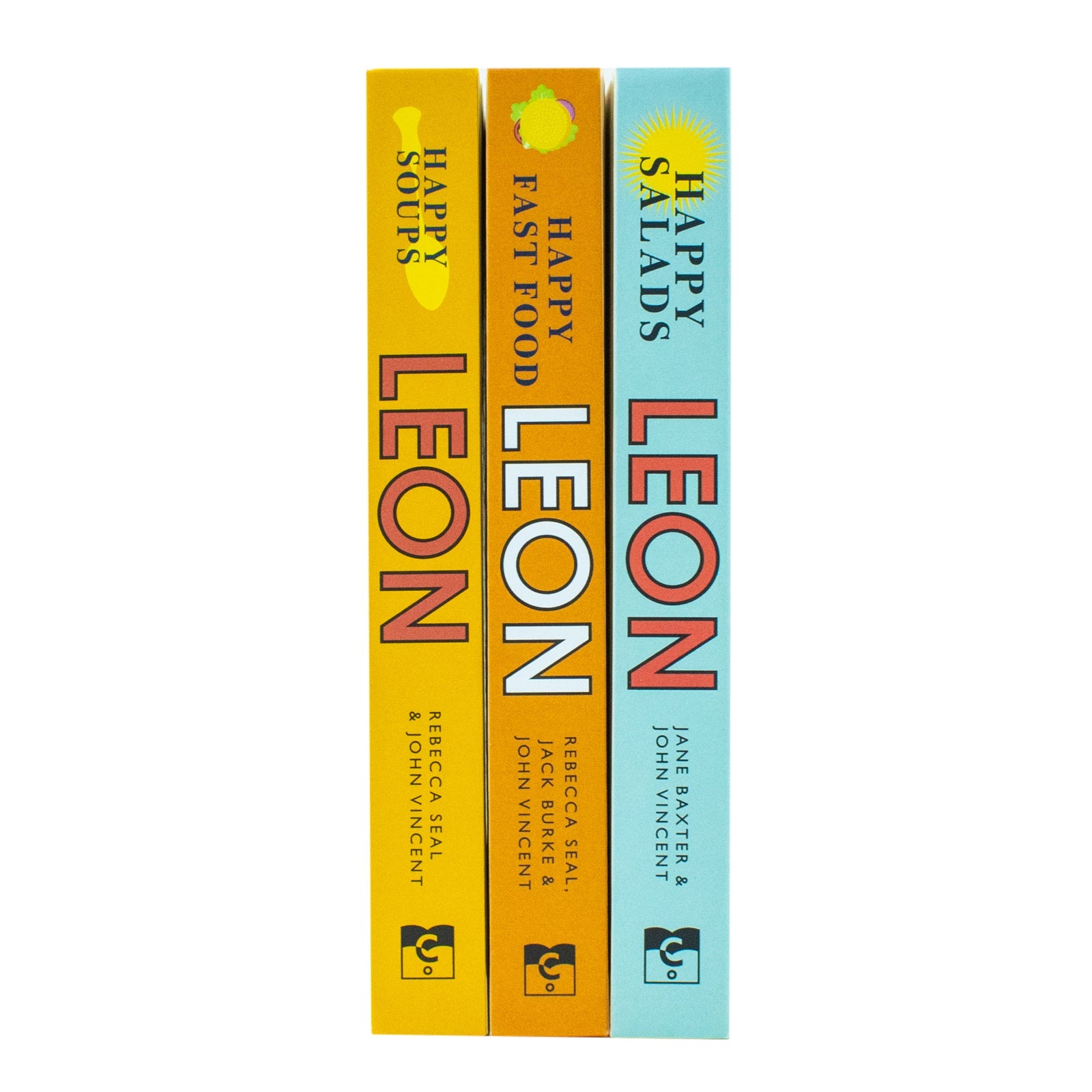 Happy Leons Collection 3 Books Set (Leon Happy Soups, Leon Happy Fast Food & Leon Happy Salads)