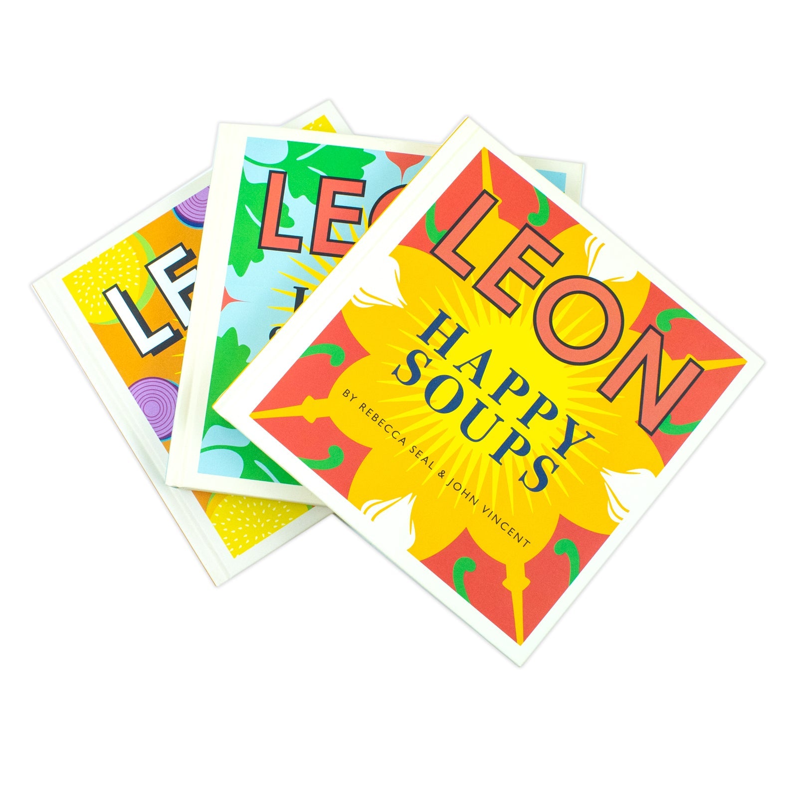 Happy Leons Collection 3 Books Set (Leon Happy Soups, Leon Happy Fast Food & Leon Happy Salads)