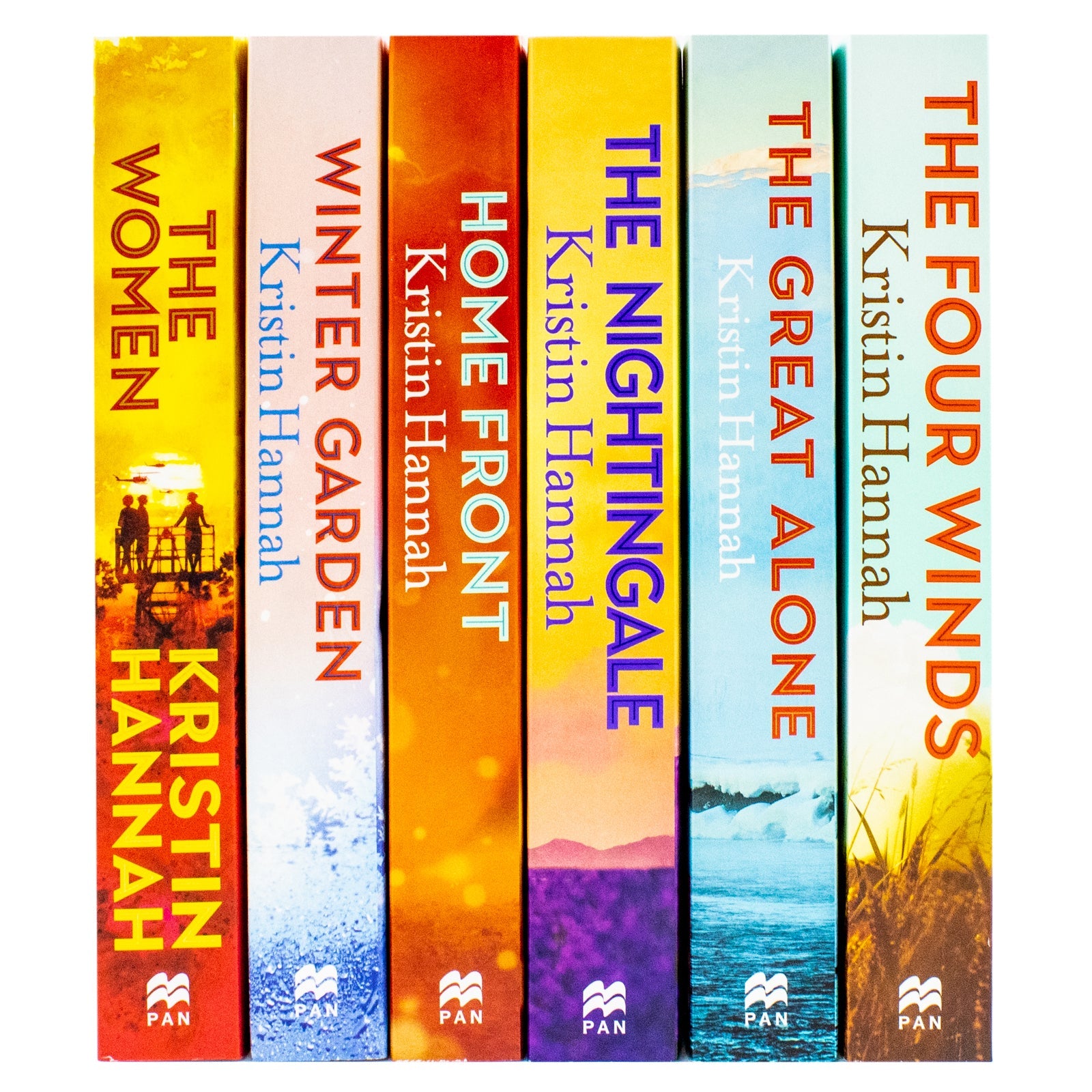 Kristin Hannah Collection 6 Books Set (The Nightingale, The Four Winds, The Great Alone, Winter Garden, Home Front and The Women)