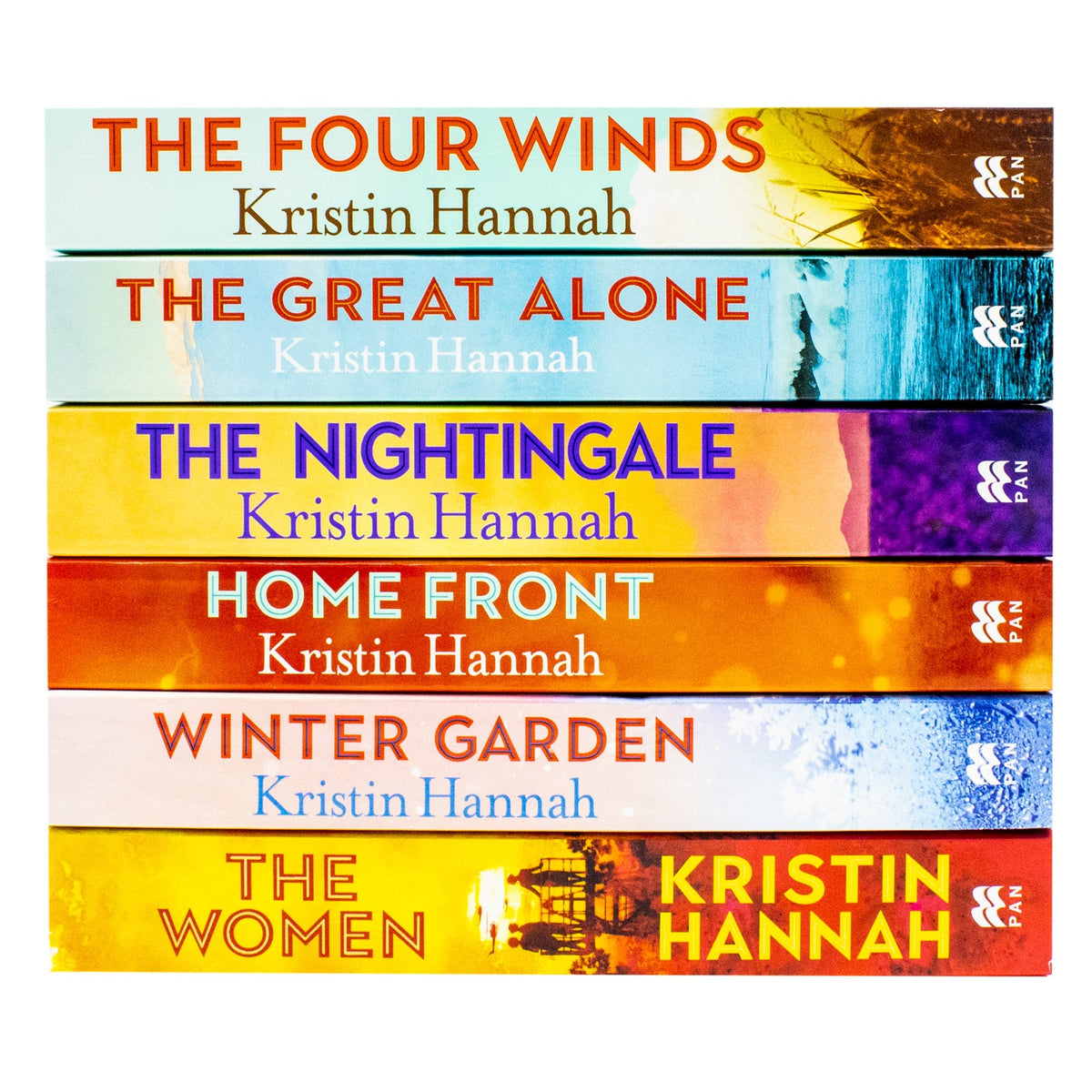 Kristin Hannah Collection 6 Books Set (The Nightingale, The Four Winds, The Great Alone, Winter Garden, Home Front and The Women)