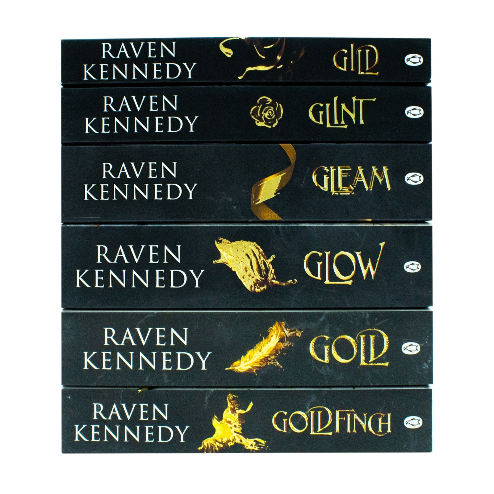 The Plated Prisoner Series By Raven Kennedy 6 Books Collection Set (Gild, Glint, Gleam, Glow, Gold and Goldfinch)