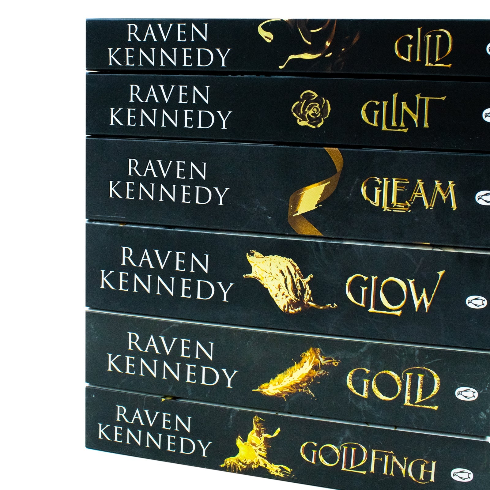 The Plated Prisoner Series By Raven Kennedy 6 Books Collection Set (Gild, Glint, Gleam, Glow, Gold and Goldfinch)