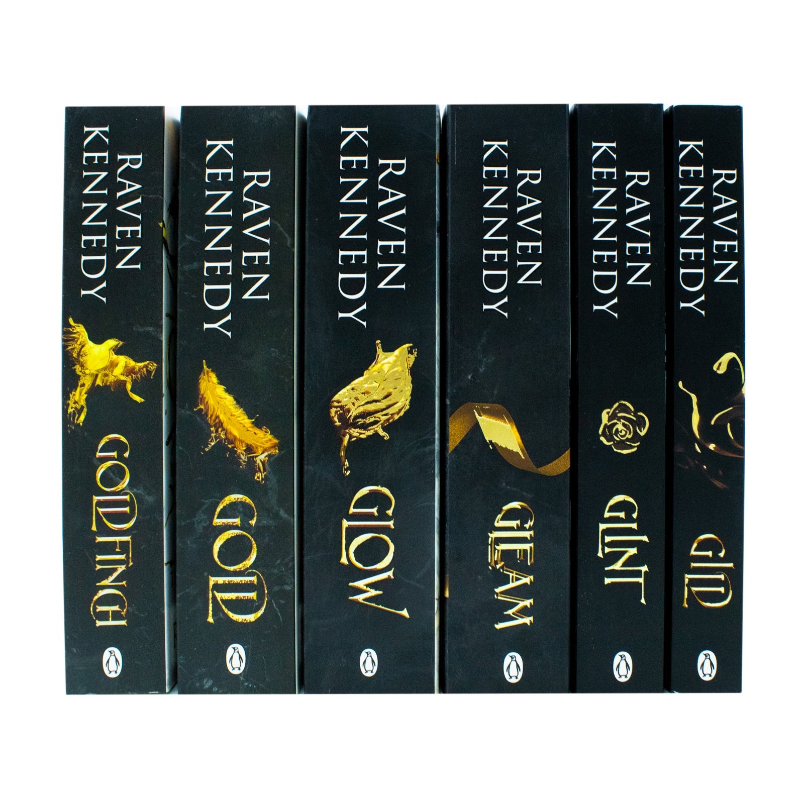 The Plated Prisoner Series By Raven Kennedy 6 Books Collection Set (Gild, Glint, Gleam, Glow, Gold and Goldfinch)