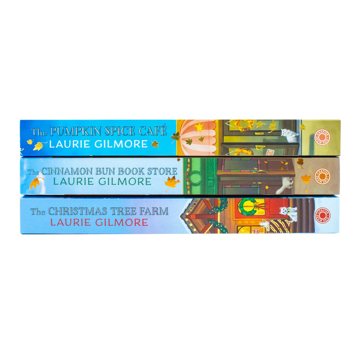 Dream Harbor Series 3 Books Collection Set By Laurie Gilmore (The Christmas Tree Farm, The Cinnamon Bun Book Store and The Pumpkin Spice Café)
