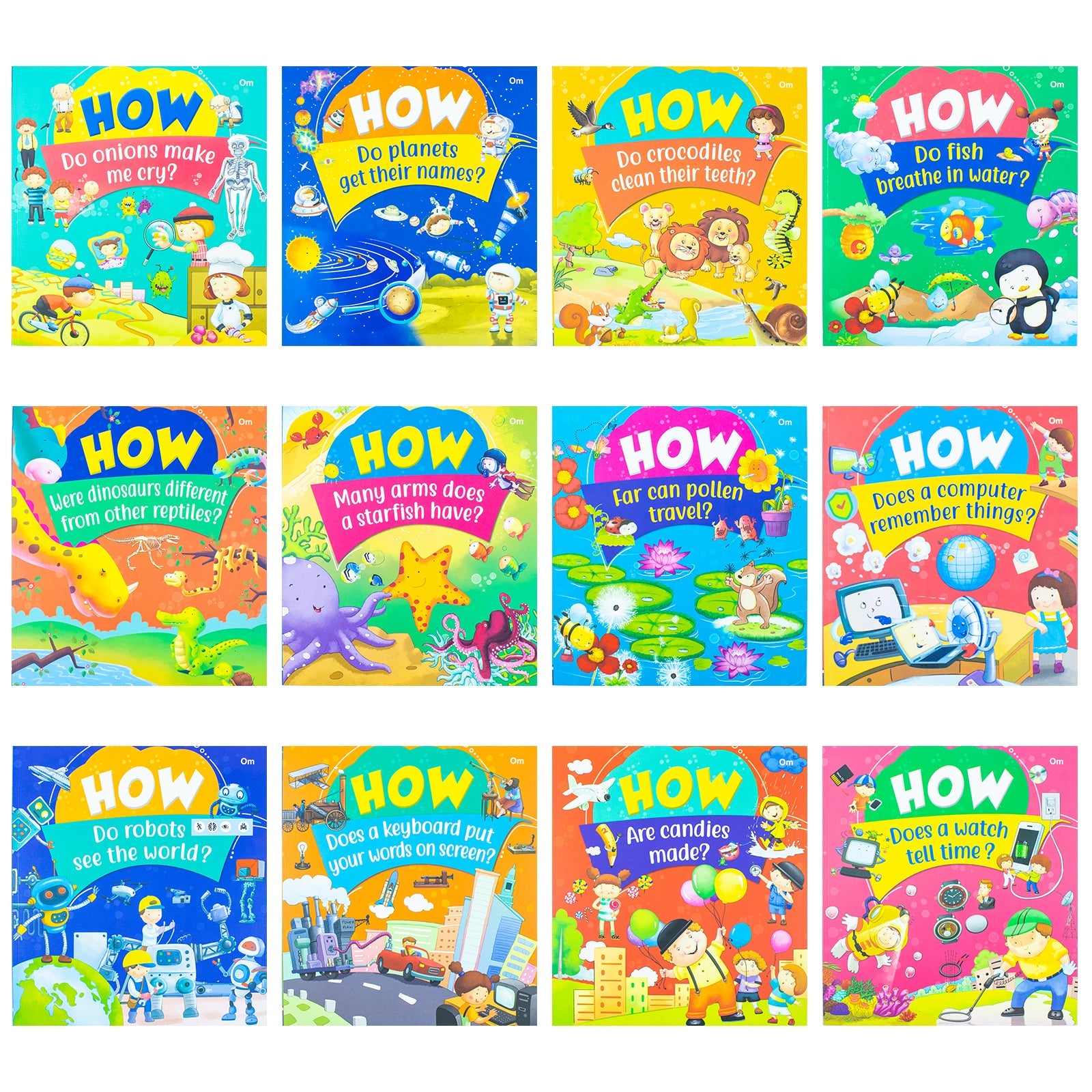 Tell Me How? 12 Books Collection Set (How Do Onions Make Me Cry?, How Do Planets Get Their Names?, How Do Robots See the World & Many More!)
