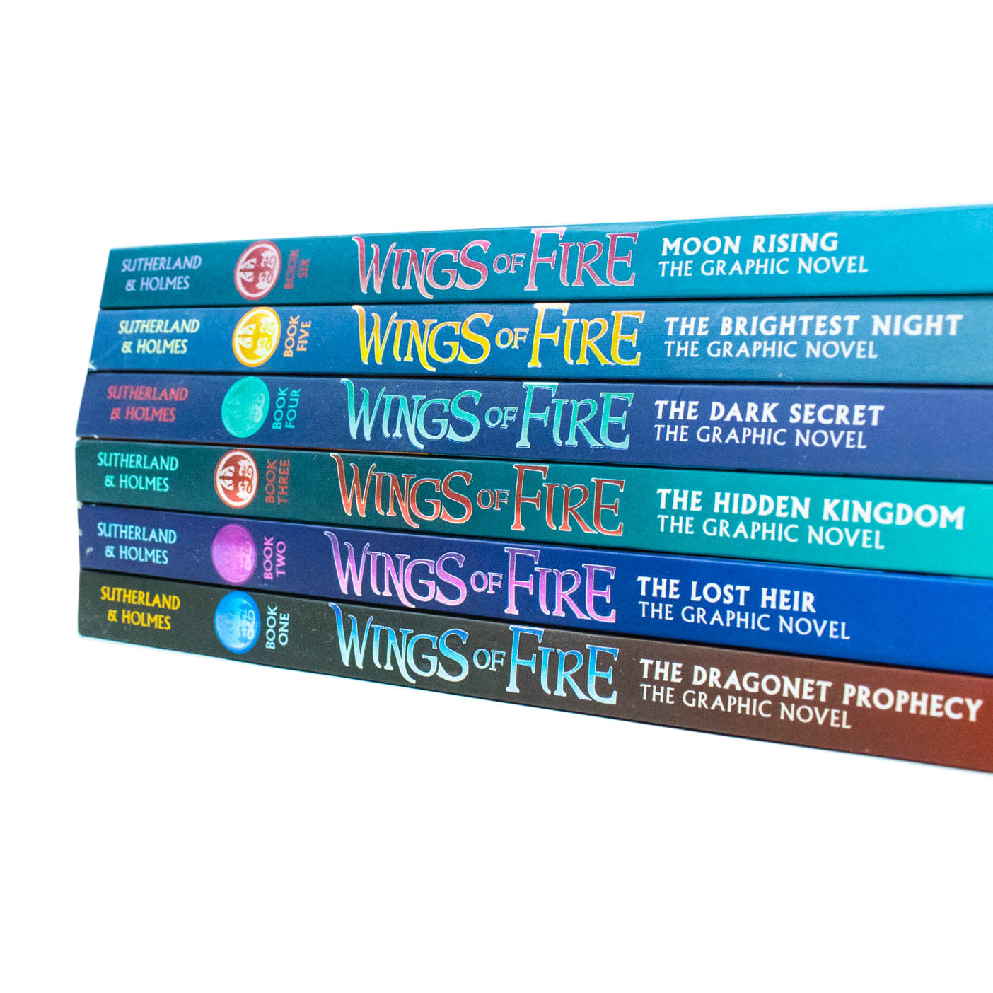 Wings of Fire Graphic Novel 1-6 Collection – Fantasy Adventure Book Set by Tui T. Sutherland | Engaging Graphic Novels for Kids, Young Readers