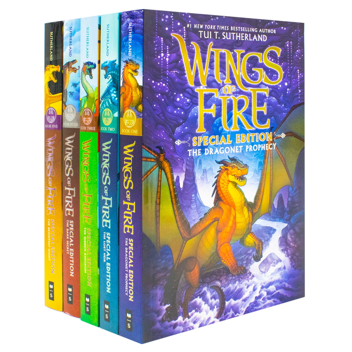 Wings of Fire Series Books 1-5 Special Edition Boxset by Tui T. Sutherland