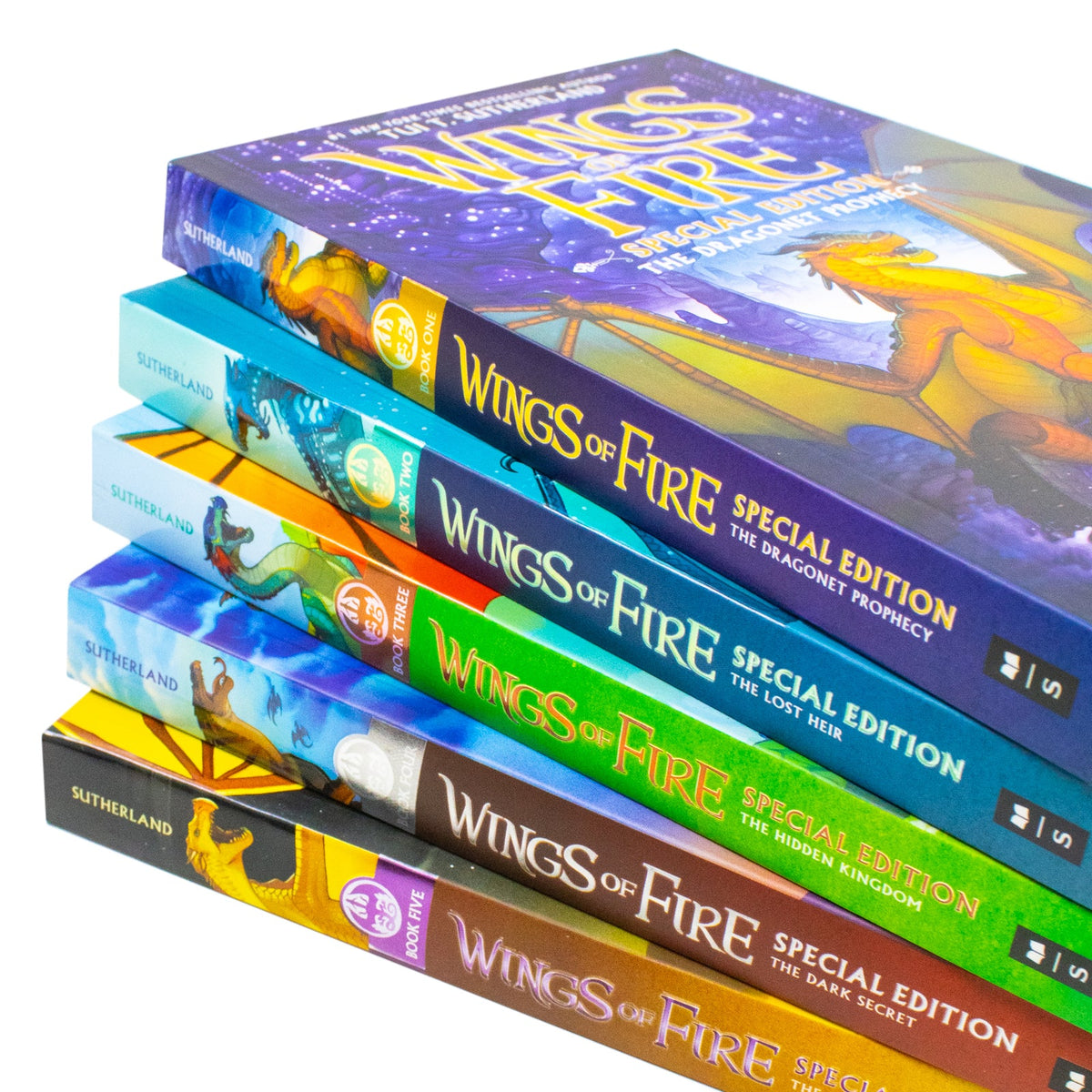 Wings of Fire Series Books 1-5 Special Edition Boxset by Tui T. Sutherland