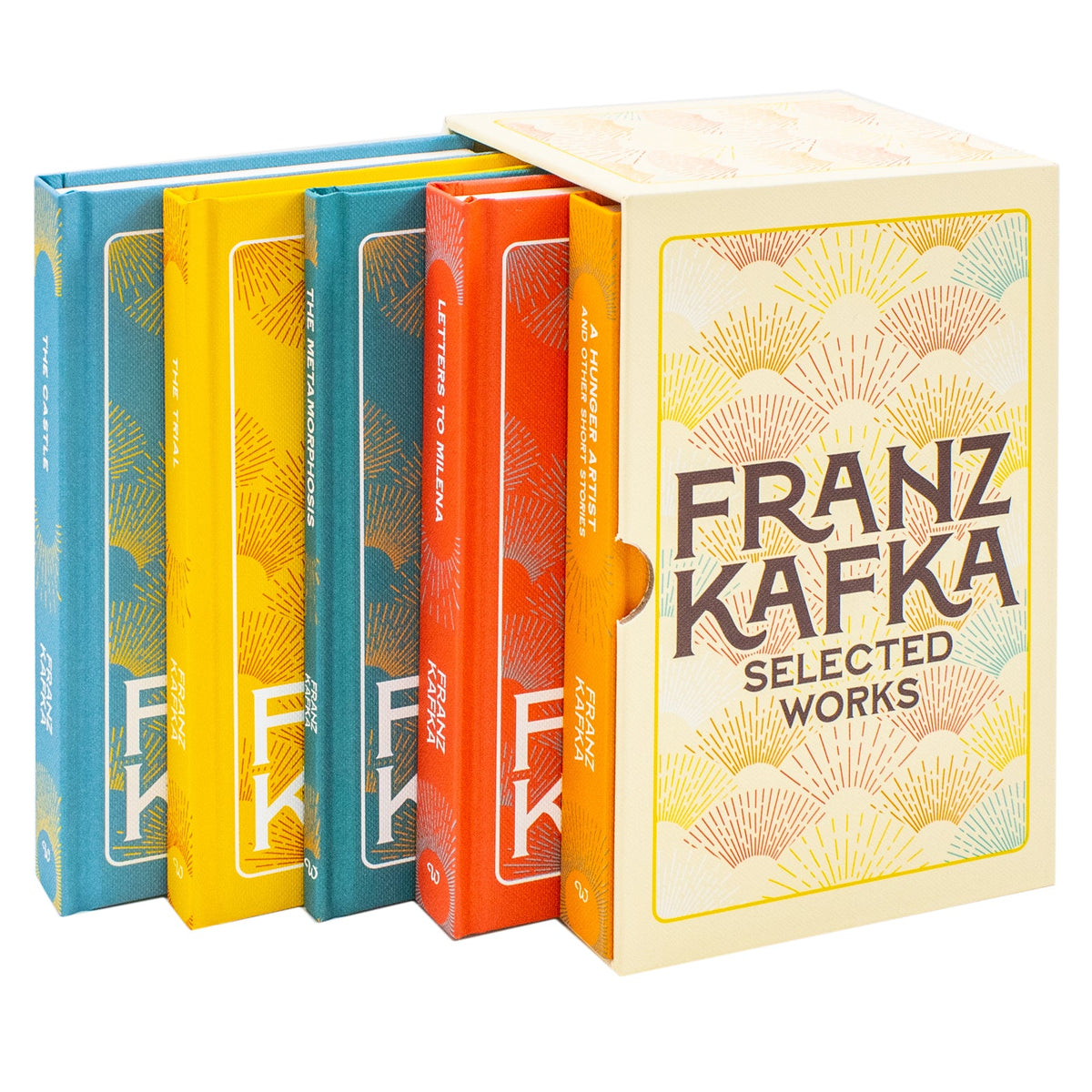 Franz Kafka Selected Works 5 Book Hardcover Box Set | The Trial, The Castle, The Metamorphosis & More | Classic Literature