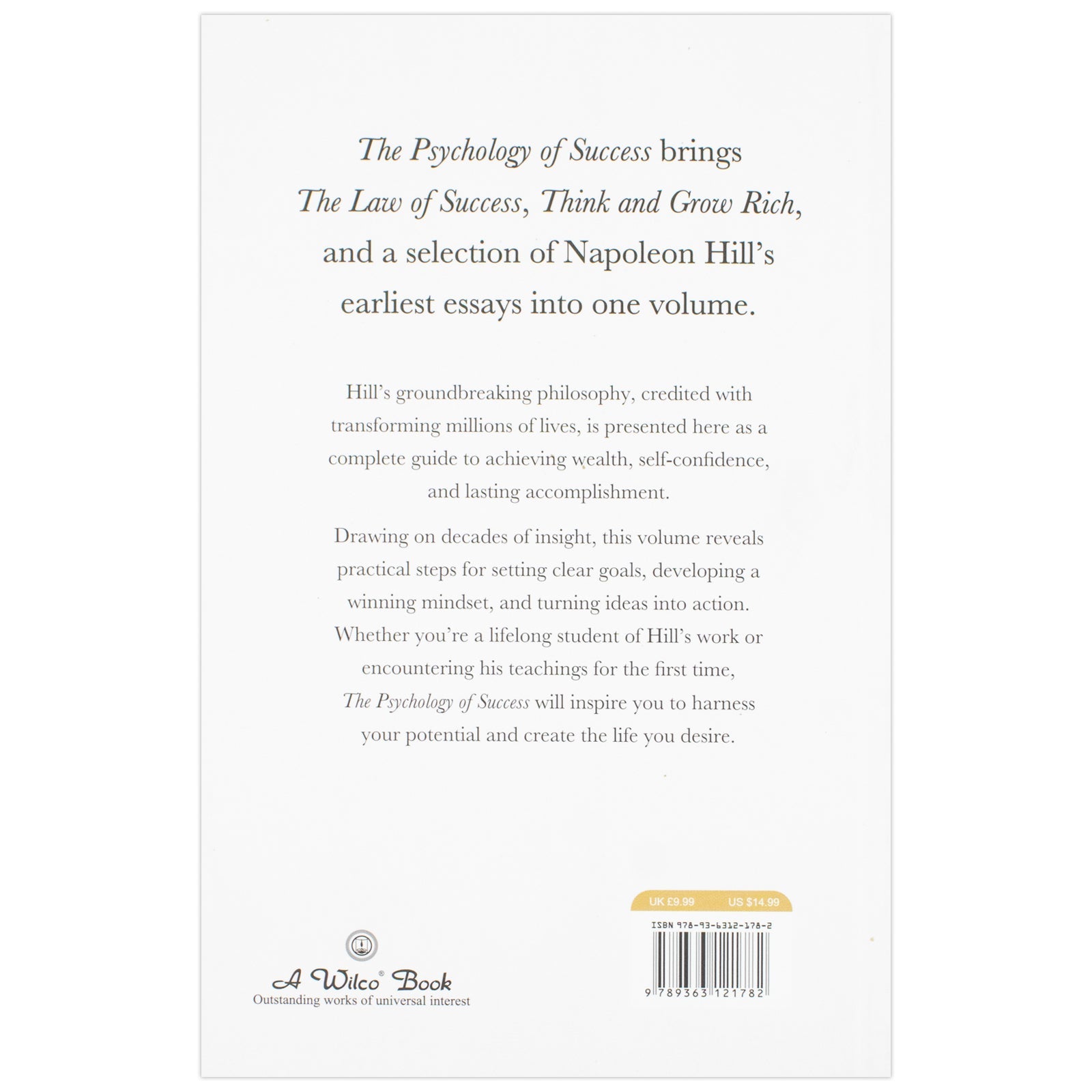 The Psychology Of Success Unleash Your Inner Power The Blueprint For Unstoppable Success Book By Napoleon Hill (Paperback)