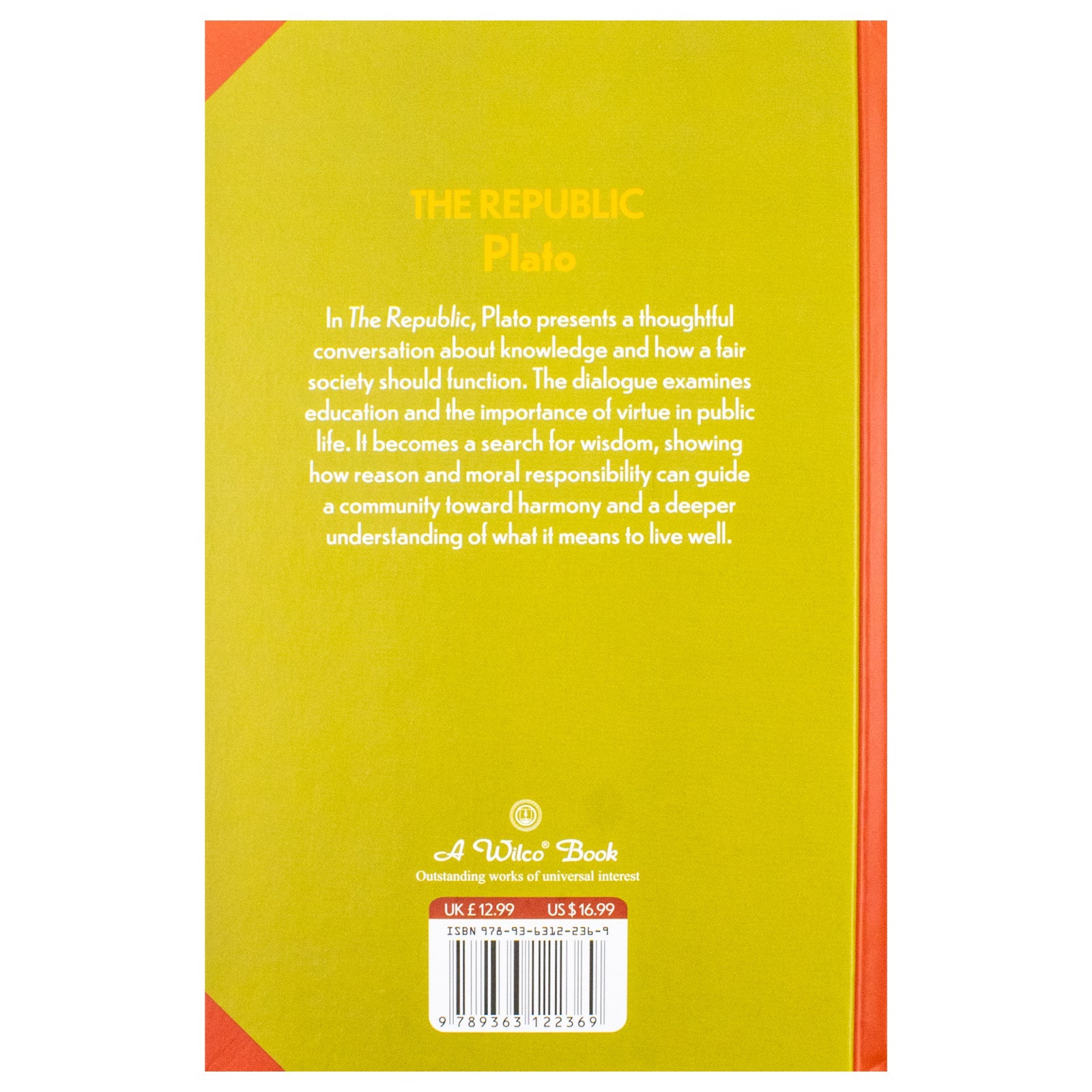 The Republic Book By Plato | Classics Sprayed Edge Deluxe Hardcover Edition