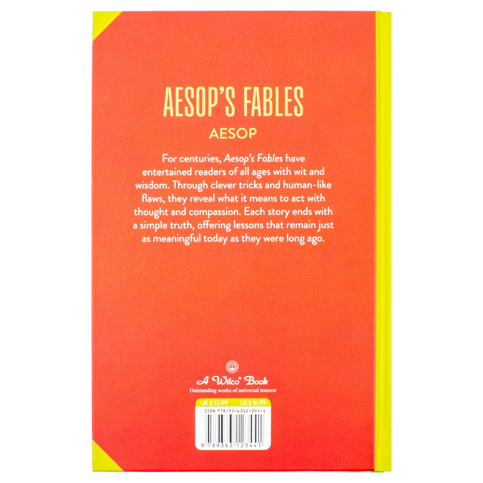 Aesop's Fables Book By Aesop | Classics Sprayed Edge Deluxe Hardcover Edition