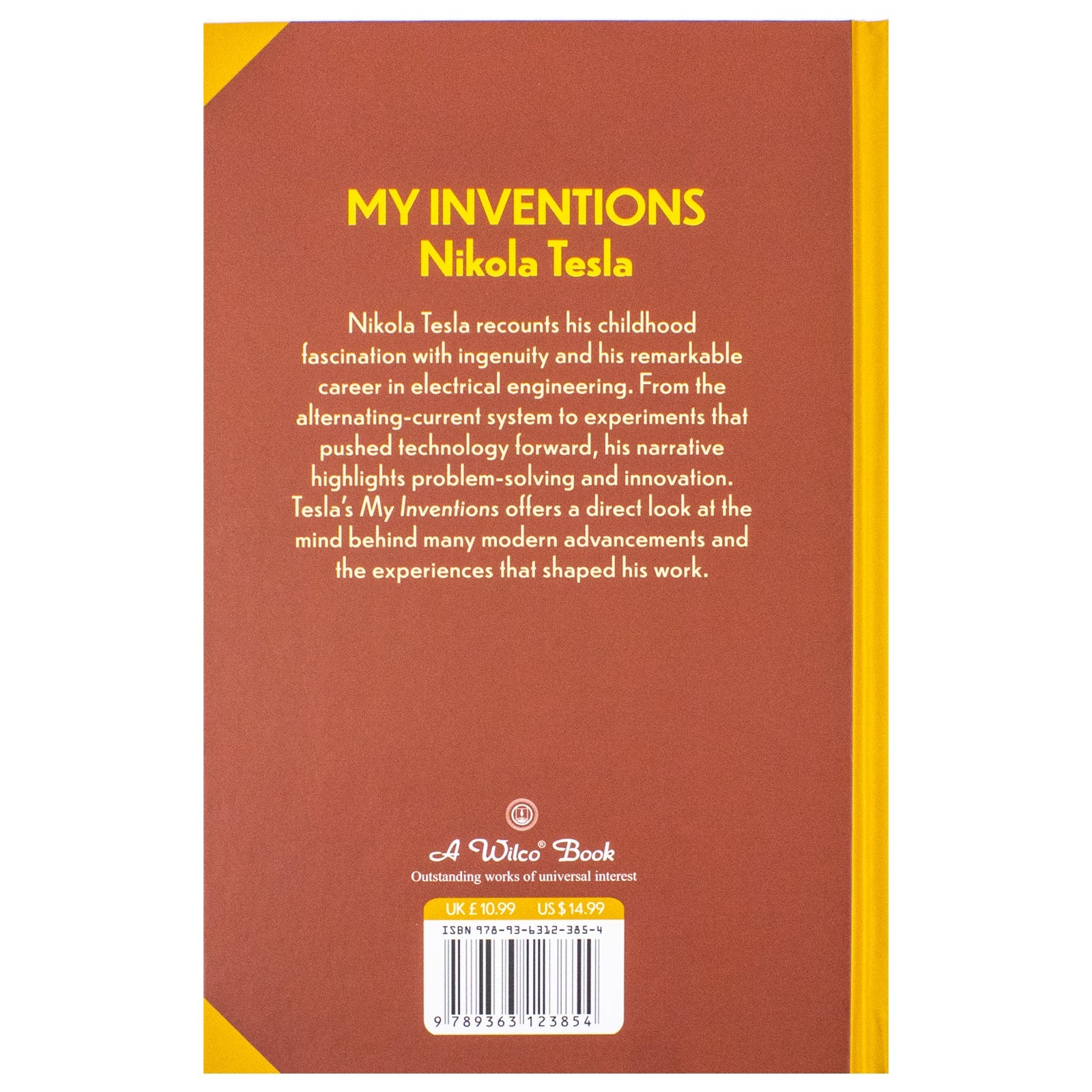 My Inventions Book By Nikola Tesla | Classics Sprayed Edge Deluxe Hardcover Edition