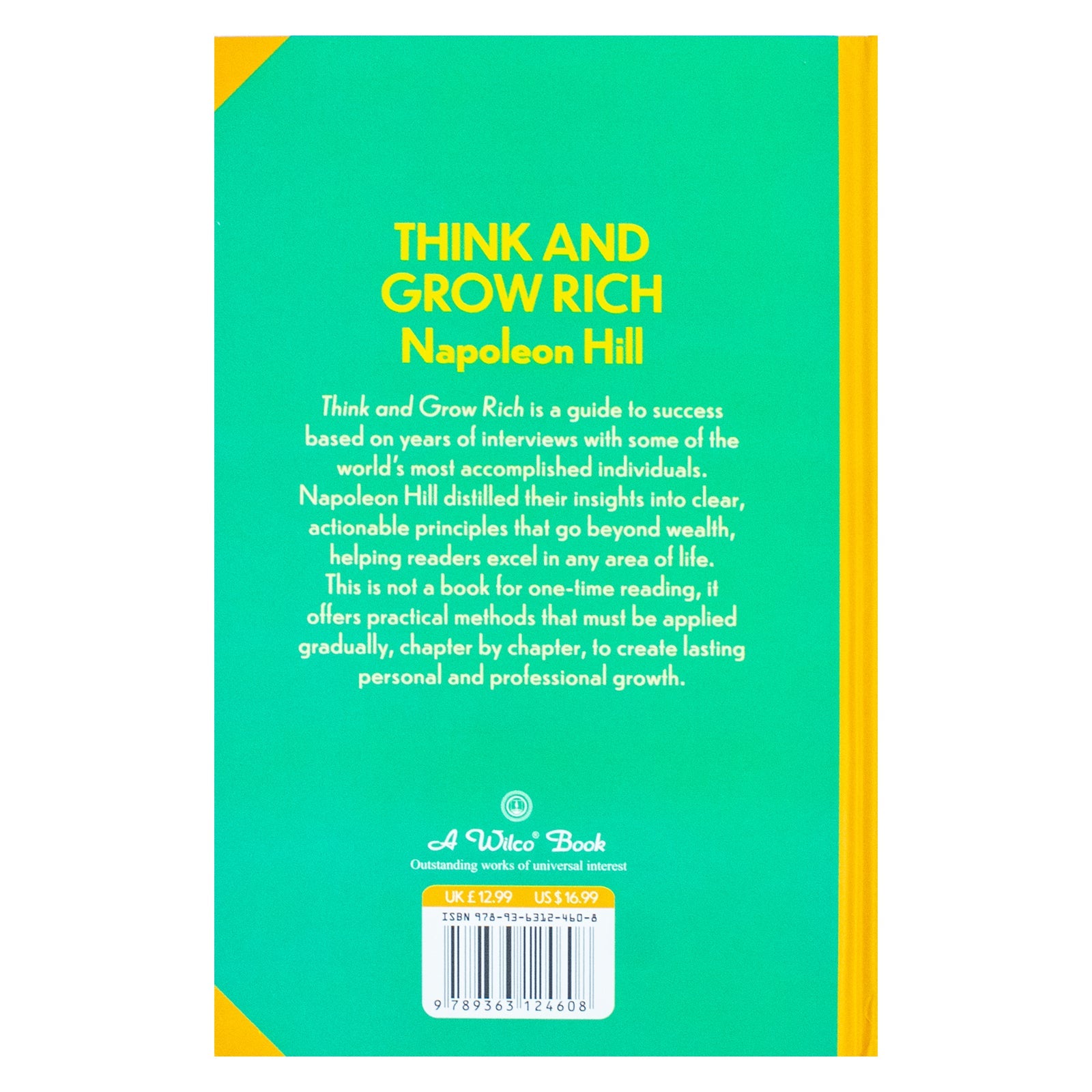 Think And Grow Rich Book by Napoleon Hill | Classics Sprayed Edge Deluxe Hardcover Edition