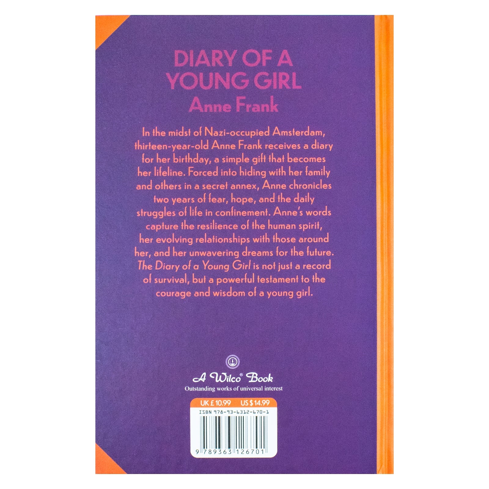 The Diary Of A Young Girl Book by Anne Frank – A Heartfelt Journey of Courage and Resilience | Classics Sprayed Edge Deluxe Hardcover Edition