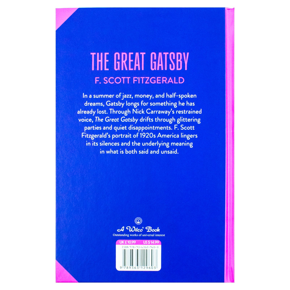 The Great Gatsby Book by F. Scott Fitzgerald (Deluxe Hardback Sprayed Edge Edition)