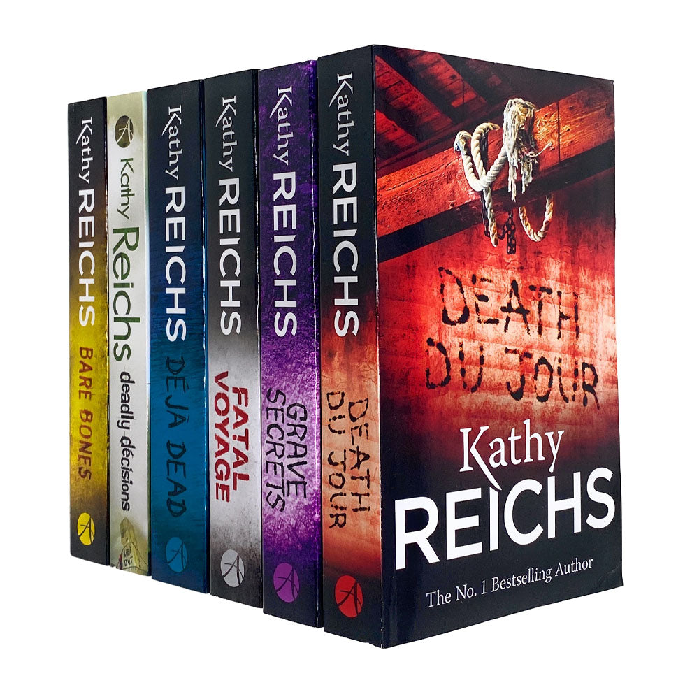 Kathy Reichs Temperance Brennan Series 6 Books Set Collection (Series 1) - Mystery Thriller Crime Detective Fiction Novels Bestseller Paperback