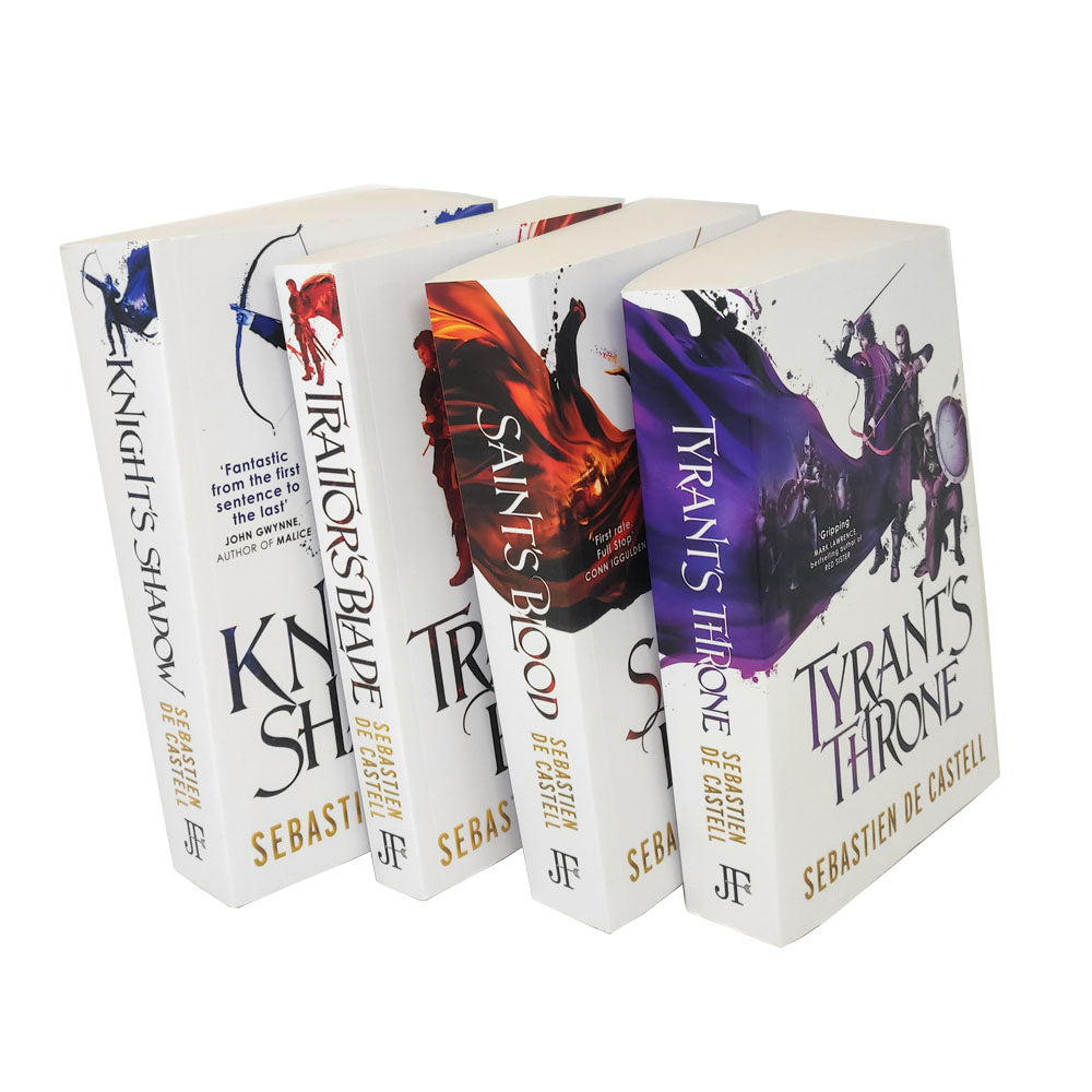 The Greatcoats Series 4 Books Collection Set by Sebastien de Castell (Traitor's Blade, Knight's Shadow, Saint's Blood & Tyrant's Throne) | Paperback