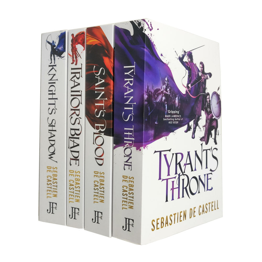 The Greatcoats Series 4 Books Collection Set by Sebastien de Castell (Traitor's Blade, Knight's Shadow, Saint's Blood & Tyrant's Throne) | Paperback