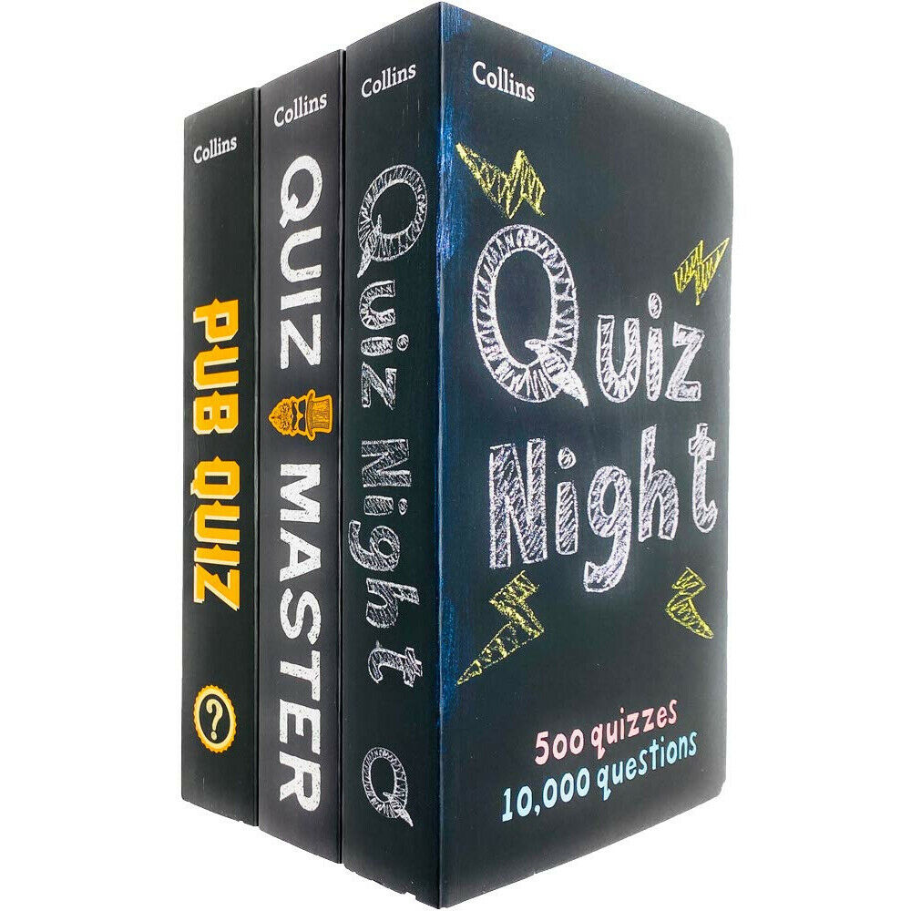 Collins Quiz Puzzles 3 Book Collection Set – Fun & Educational Activity Games | Interactive Brain Teasers for Kids, Family Entertainment & Learning