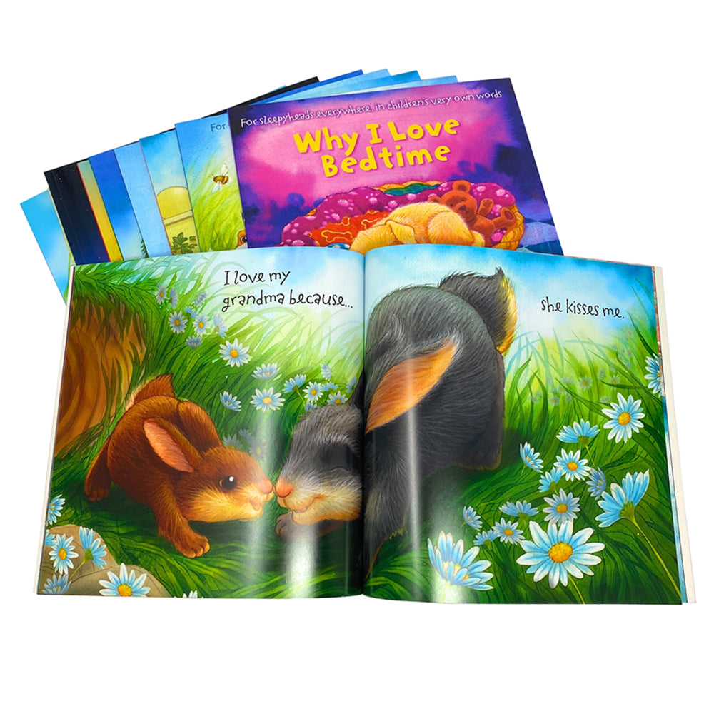 Why I Love Mummy, Daddy, Grandpa, Grandma, Sister, Brother 10 Picture Flat Books Children Collection Paperback Set For Kids Aged 0-5 Years readers