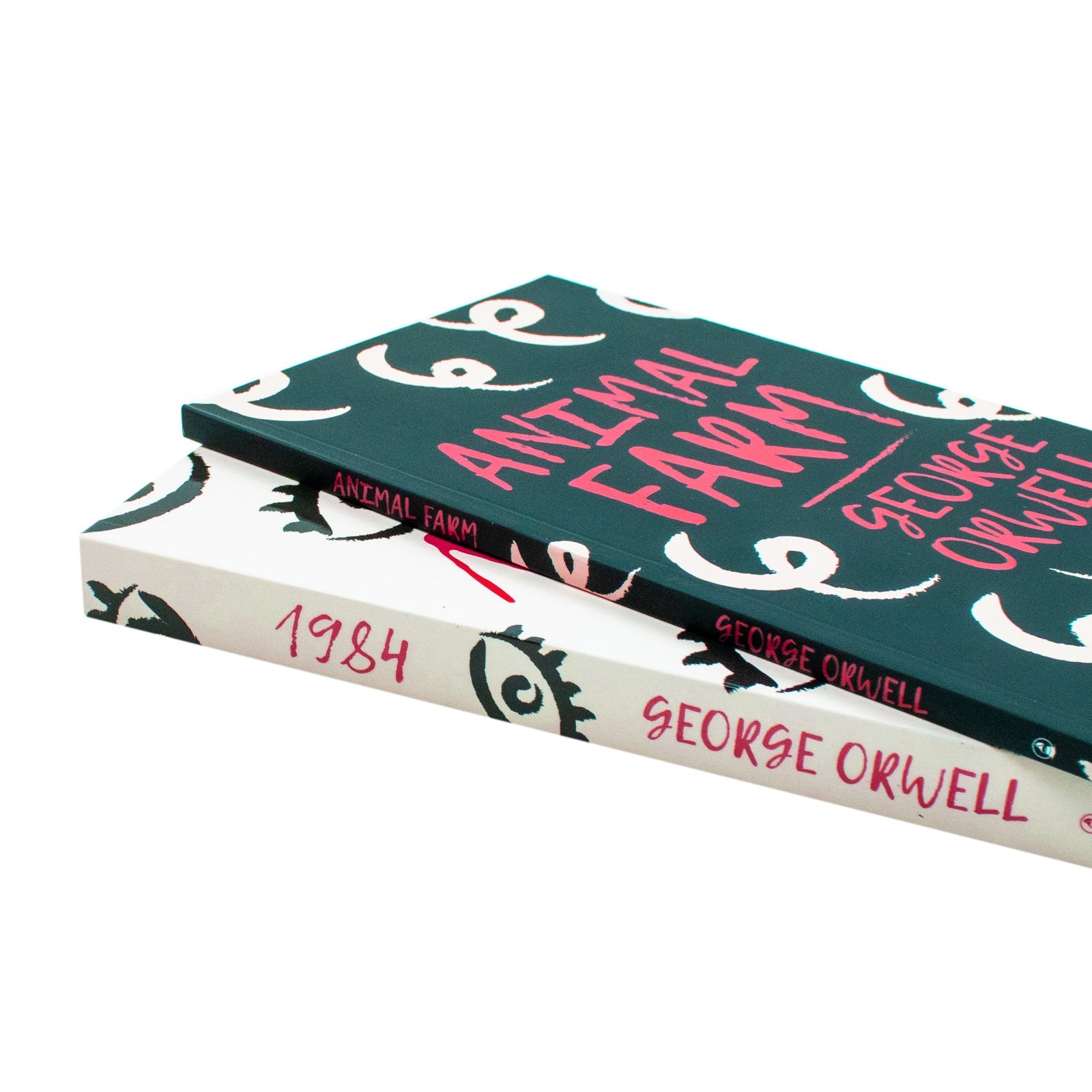George Orwell 2 Books Set Collection, Animal Farm, 1984 Big Brother is watching