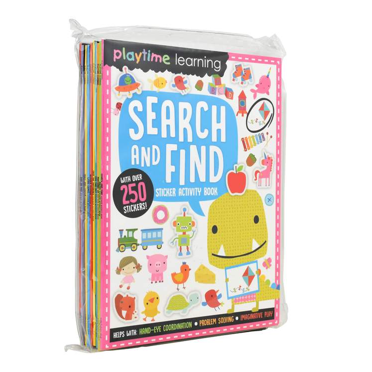 Playtime Learning Sticker Activity 10 Book Collection Set by Make Believe Ideas– Fun Educational Books for Toddlers,Preschool Learning & Creative Play