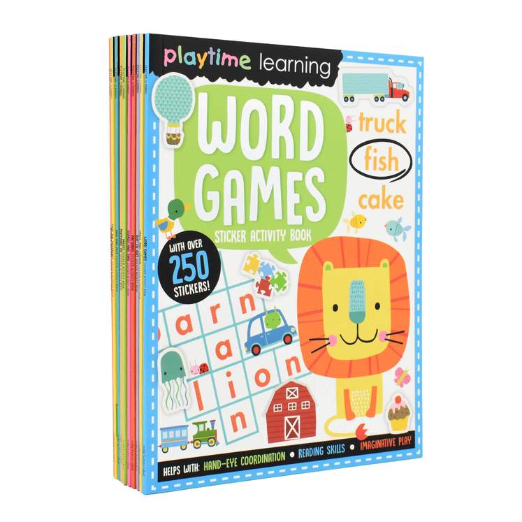Playtime Learning Sticker Activity 10 Book Collection Set by Make Believe Ideas– Fun Educational Books for Toddlers,Preschool Learning & Creative Play