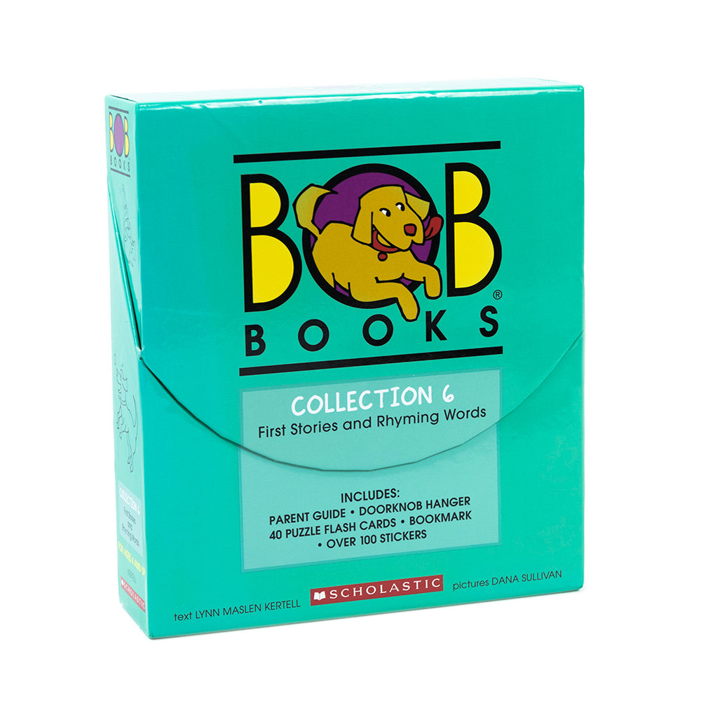 Bob Books Collection Set Box 6 (First Stories & Rhyming Words) | Kids Word Book Box Set | Phonics, Early Readers, Literacy, Learning & Fun Stories