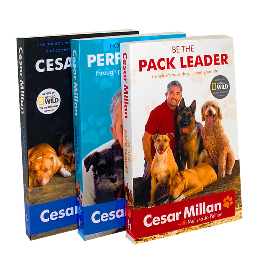 Cesar Millan 3-Book Collection Set– The Perfect Dog Training Guide| Cesar's Way to Dog Behavior,Pet Care & Canine Psychology for Dog Owners & Trainers