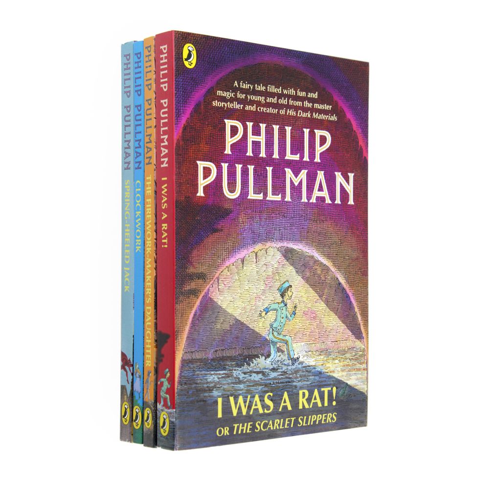 Philip Pullman 4-Book Collection | Fantasy & Adventure Stories for Ages 9–14 |Includes Clockwork, The Firework Maker’s Daughter & More