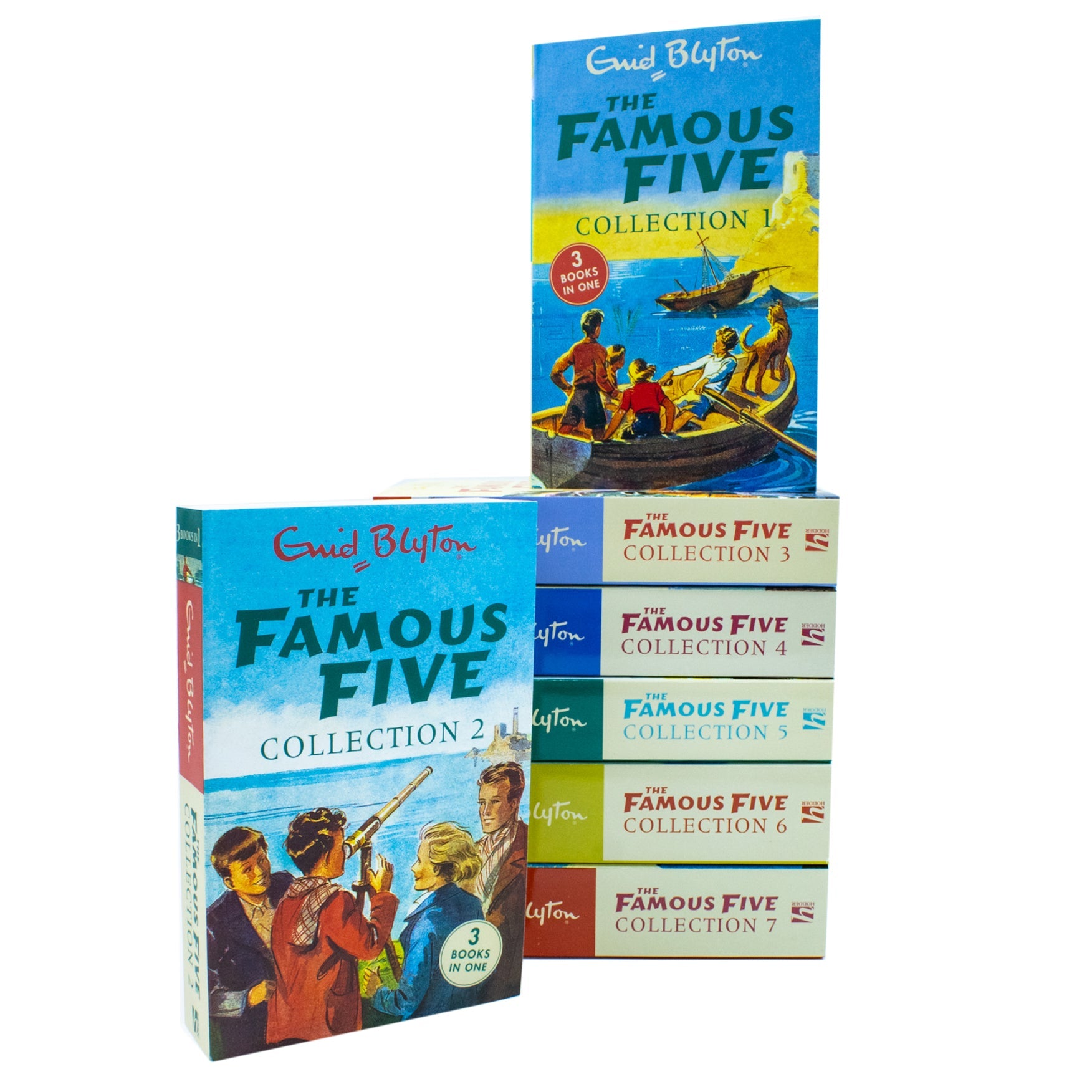 Enid Blyton Famous Five Collection 1-7 Books Set – 21 Classic Adventure Stories | Iconic Children's Book Series in 3-in-1 Editions