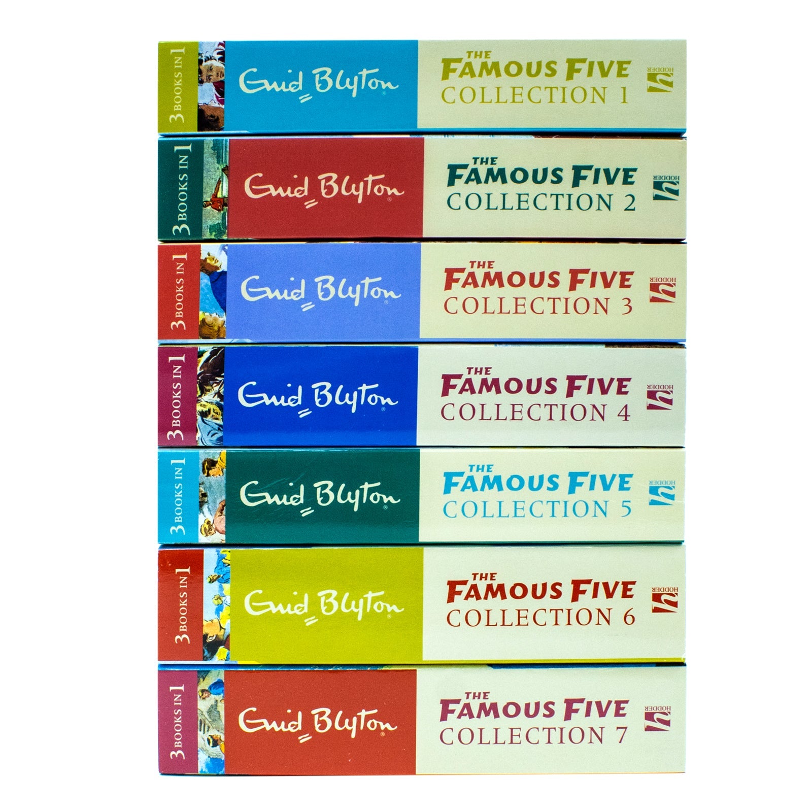 Enid Blyton Famous Five Collection 1-7 Books Set – 21 Classic Adventure Stories | Iconic Children's Book Series in 3-in-1 Editions