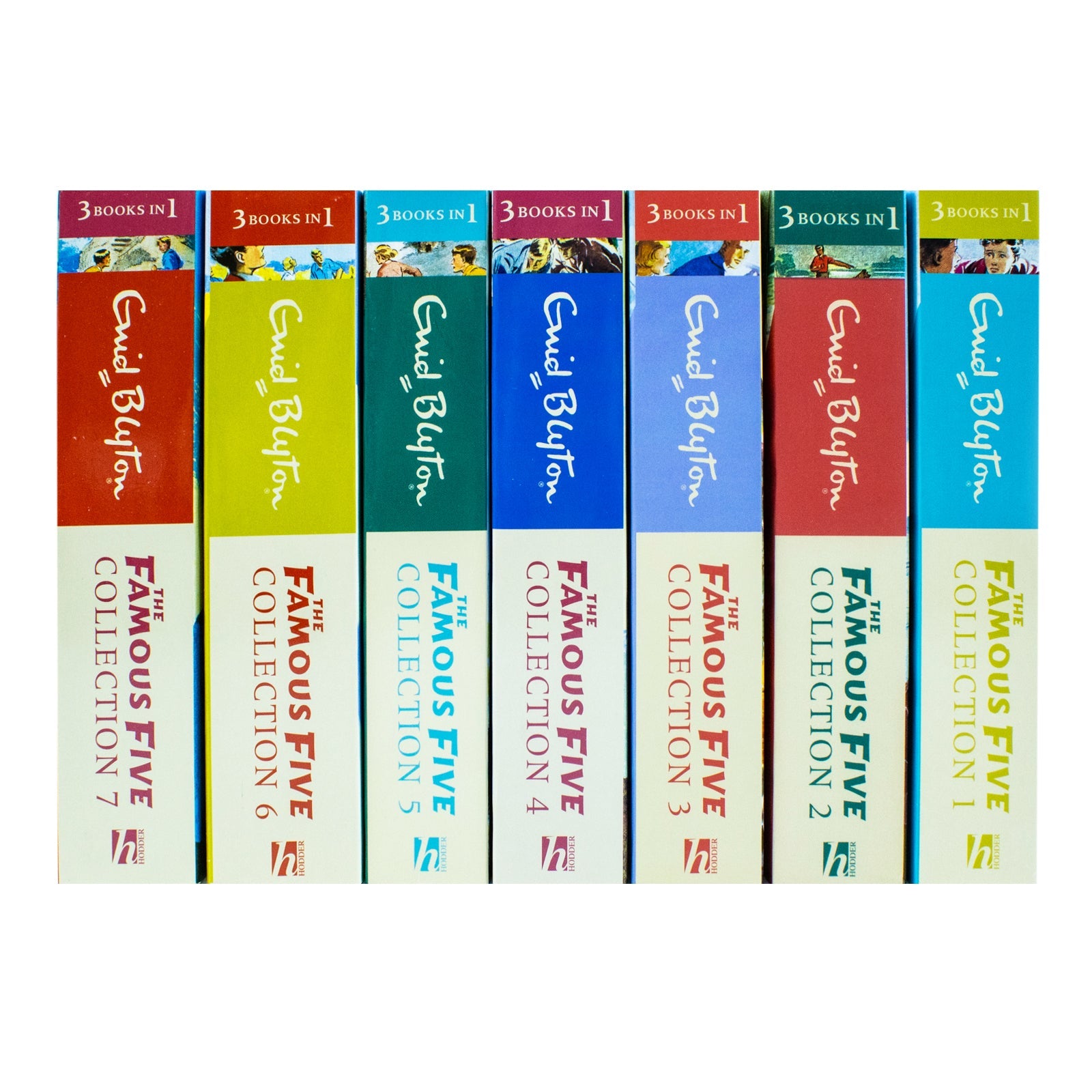 Enid Blyton Famous Five Collection 1-7 Books Set – 21 Classic Adventure Stories | Iconic Children's Book Series in 3-in-1 Editions