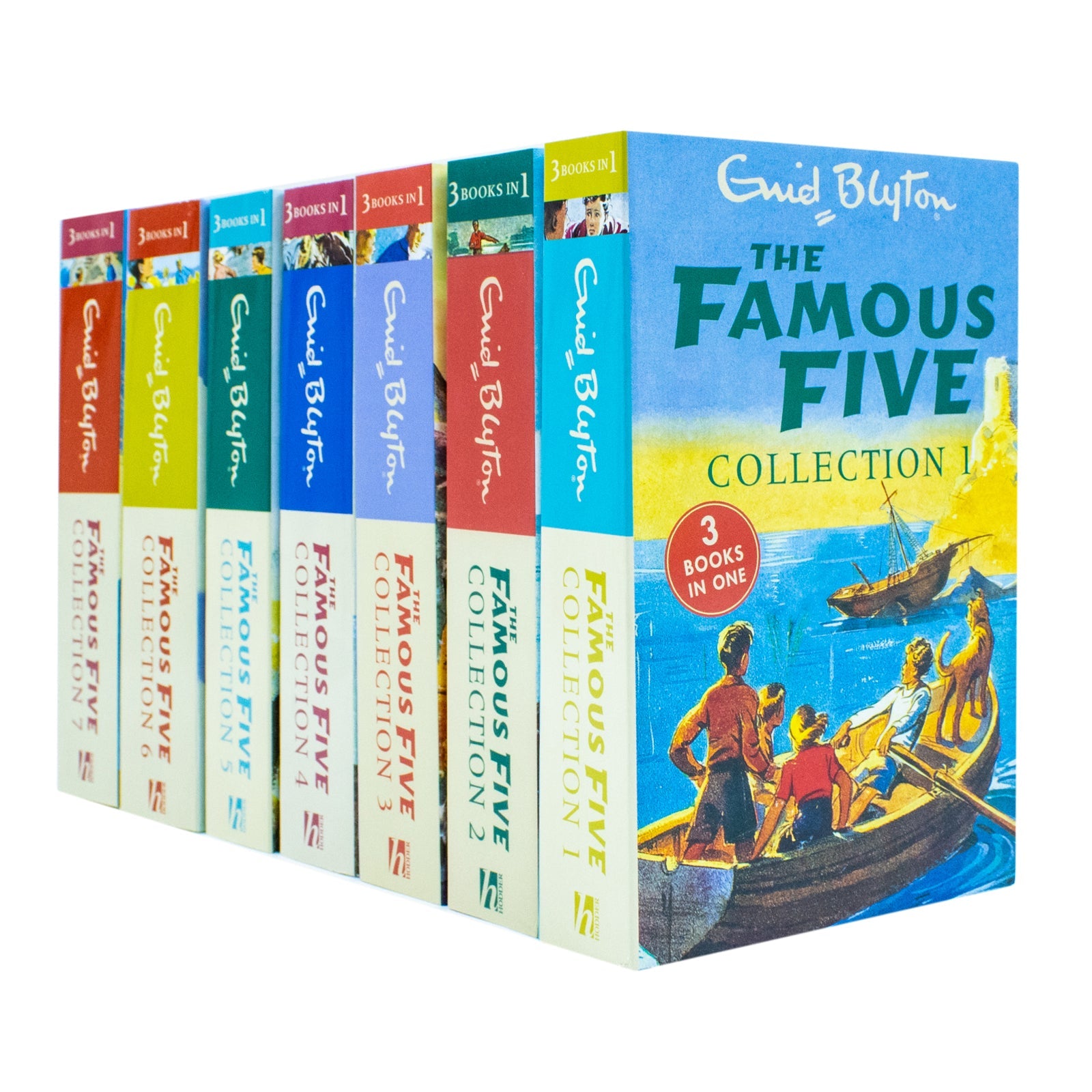 Enid Blyton Famous Five Collection 1-7 Books Set – 21 Classic Adventure Stories | Iconic Children's Book Series in 3-in-1 Editions