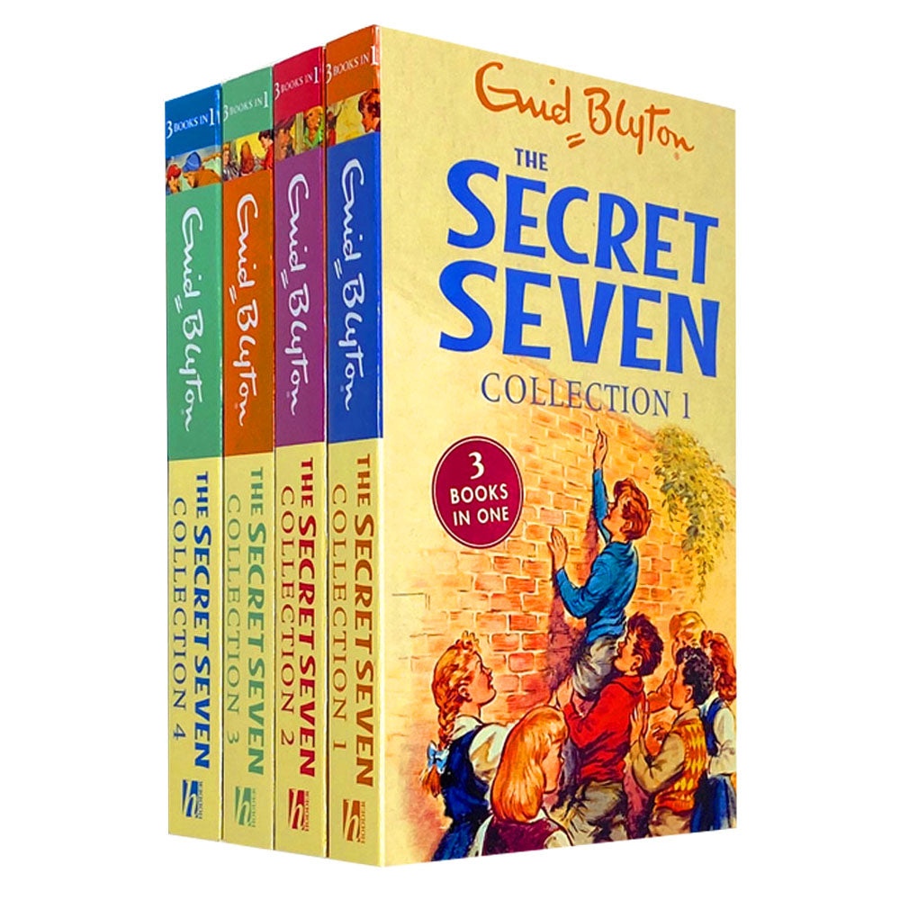 Enid Blyton The Secret Seven 4 Book Set – 12 Stories (Secret Seven, Adventure, Mystery, Well Done Secret Seven, Go Ahead Secret Seven) | Kids Fiction